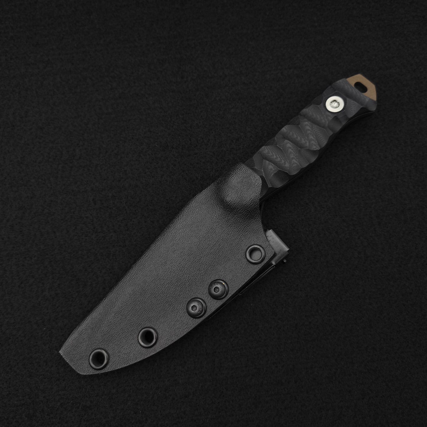 Half Face Blades Field Knife Jr Black G10, Midnight Bronze 4
