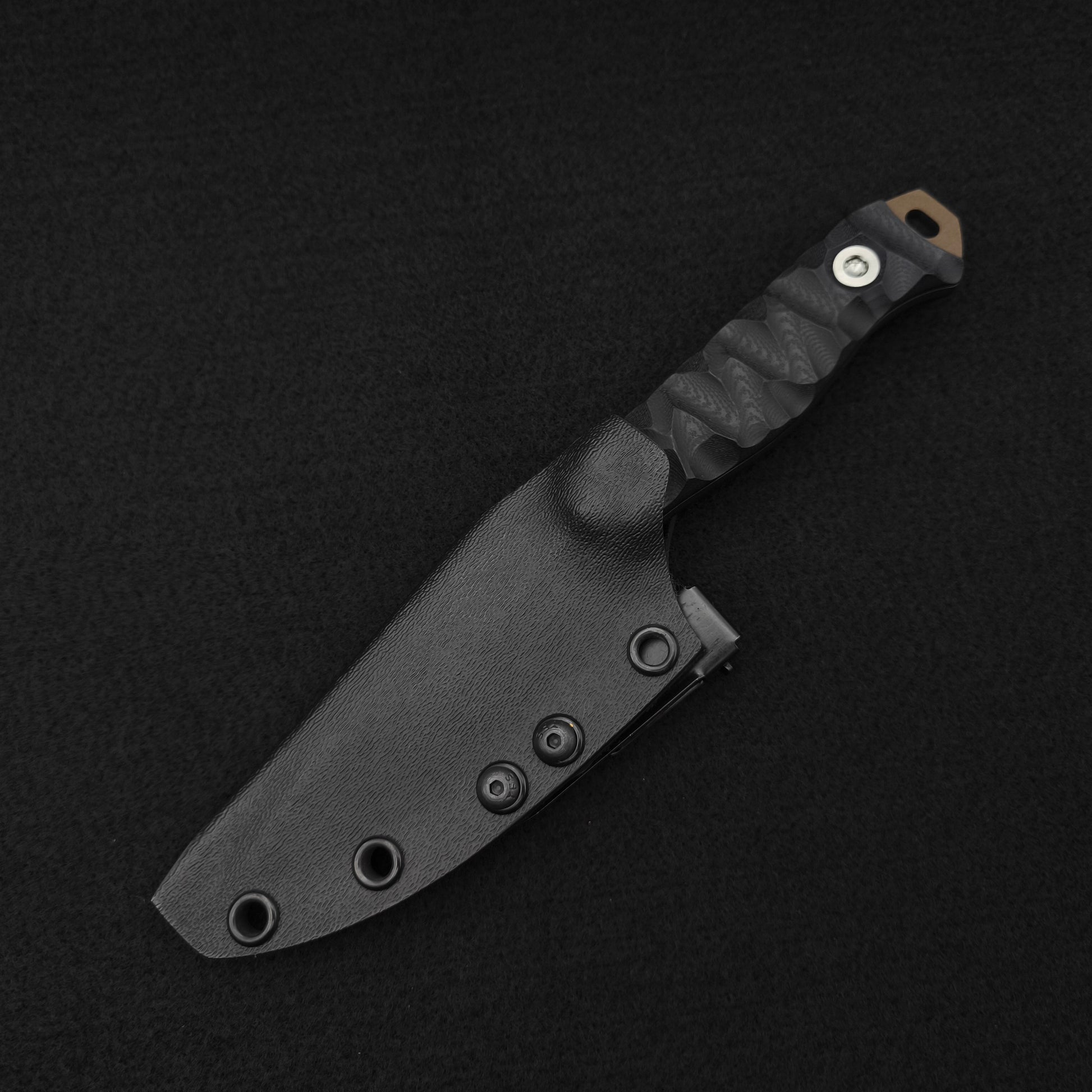 Half Face Blades Field Knife Jr Black G10, Midnight Bronze 4