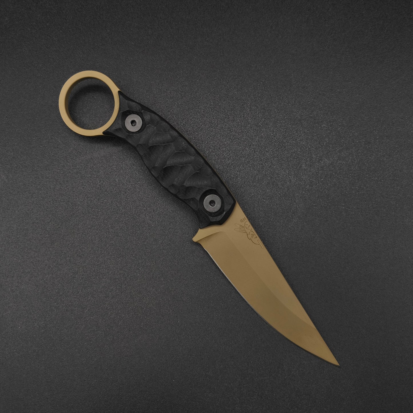 Half Face Blades Osoraku 3" Mini, Black G10, FDE Cerakote 1