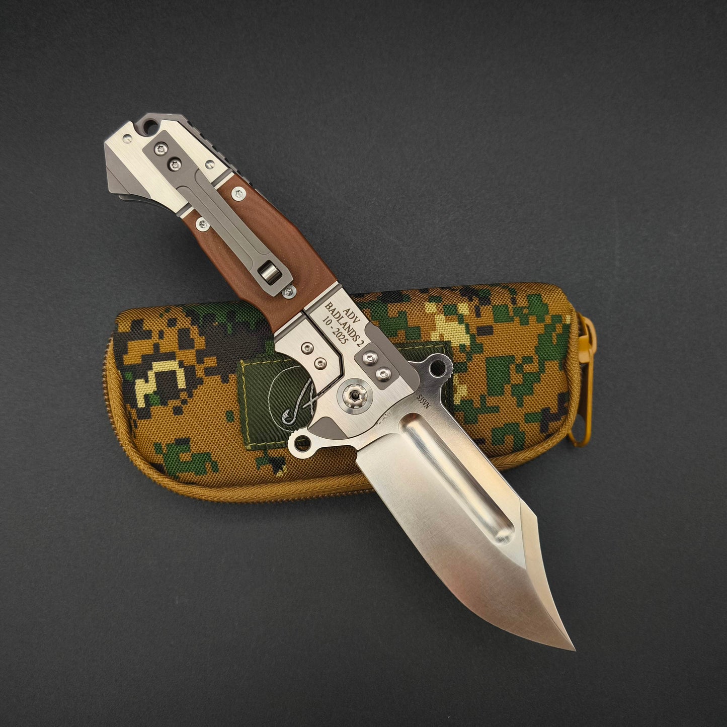 ADV Badlands Bowie Brown G10 2