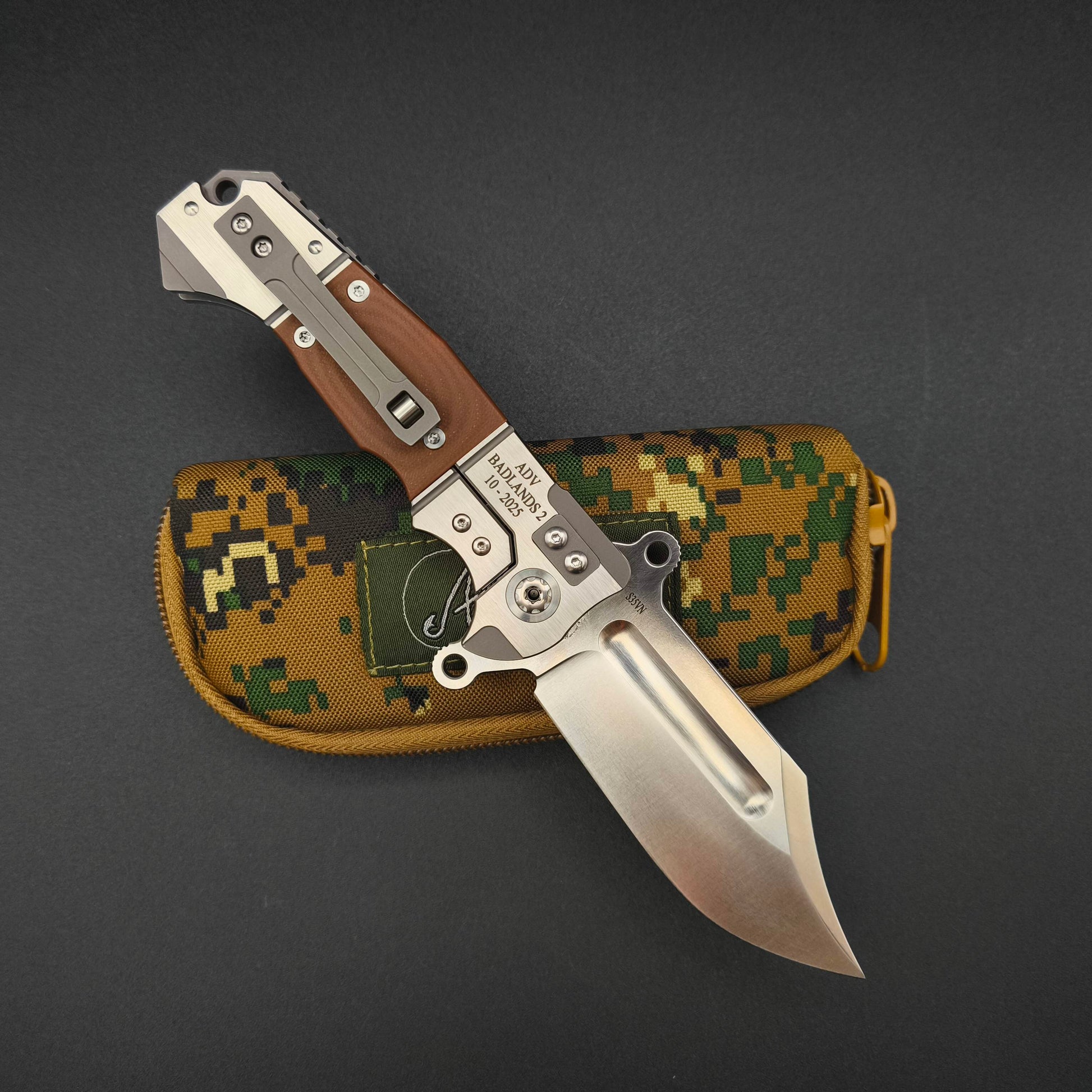 ADV Badlands Bowie Brown G10 2