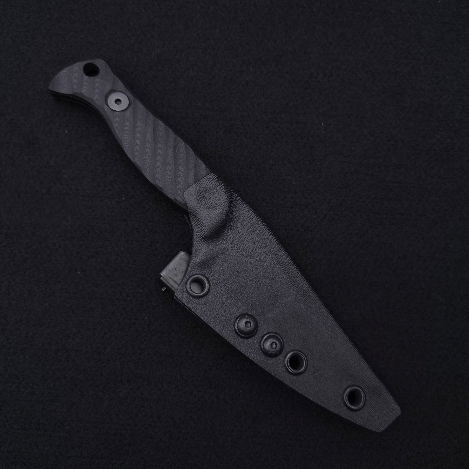 Half Face Blades Gulo Gulo, Black G10, Armor Black cerakote 3