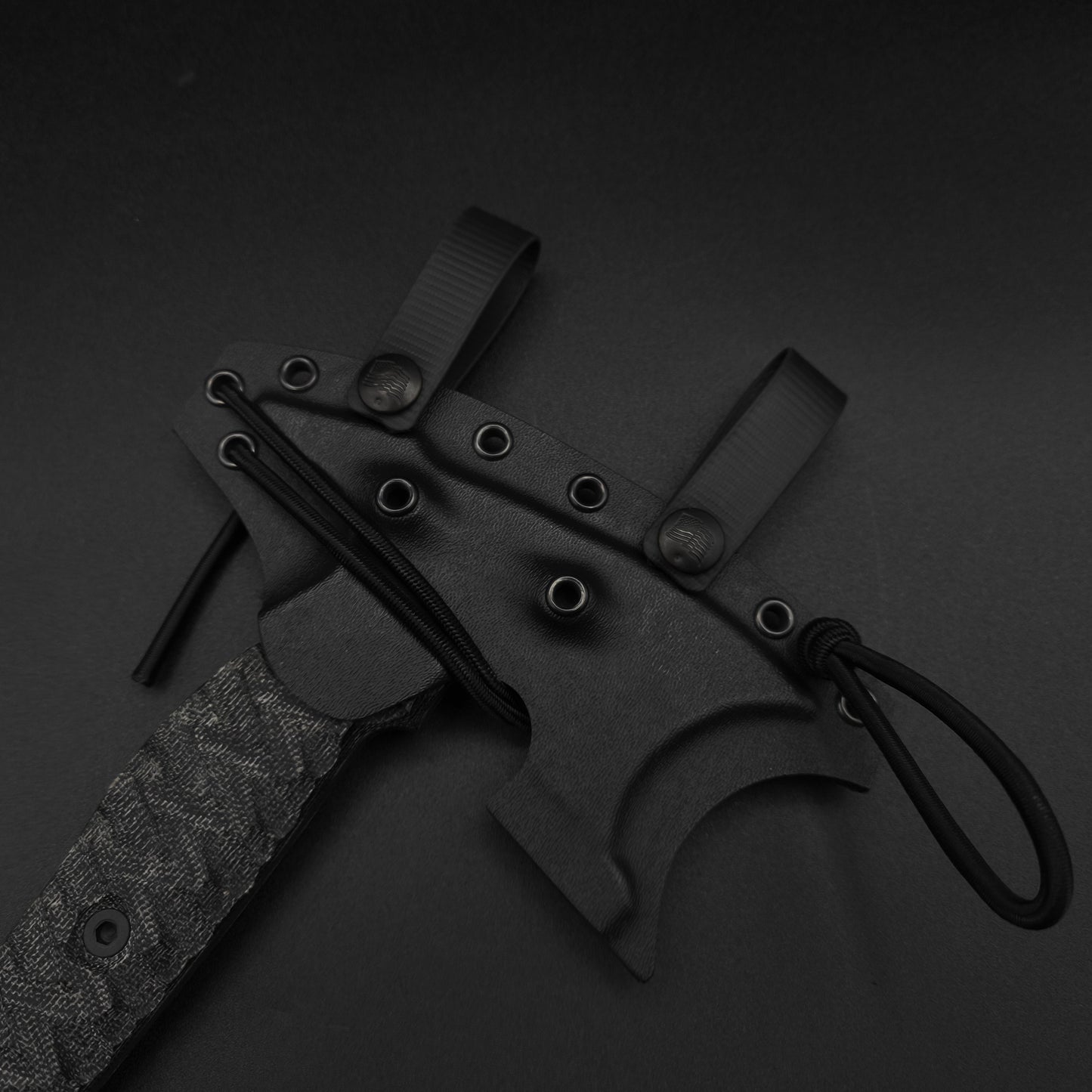 Half Face Blades Crescent Hawk Black Canvas Micarta 4