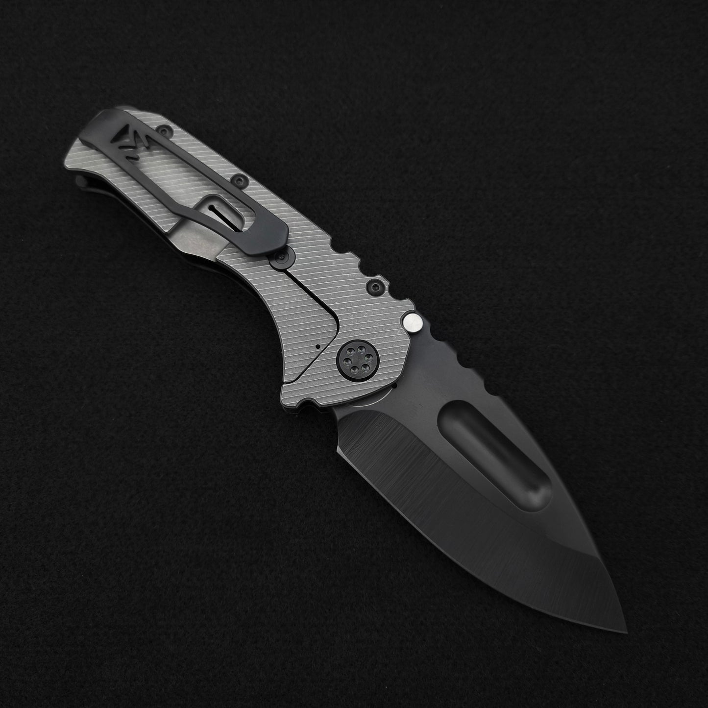 Medford Praetorian Ti-C DLC Drop Point, Black Tan Contoured G10 Titan 2