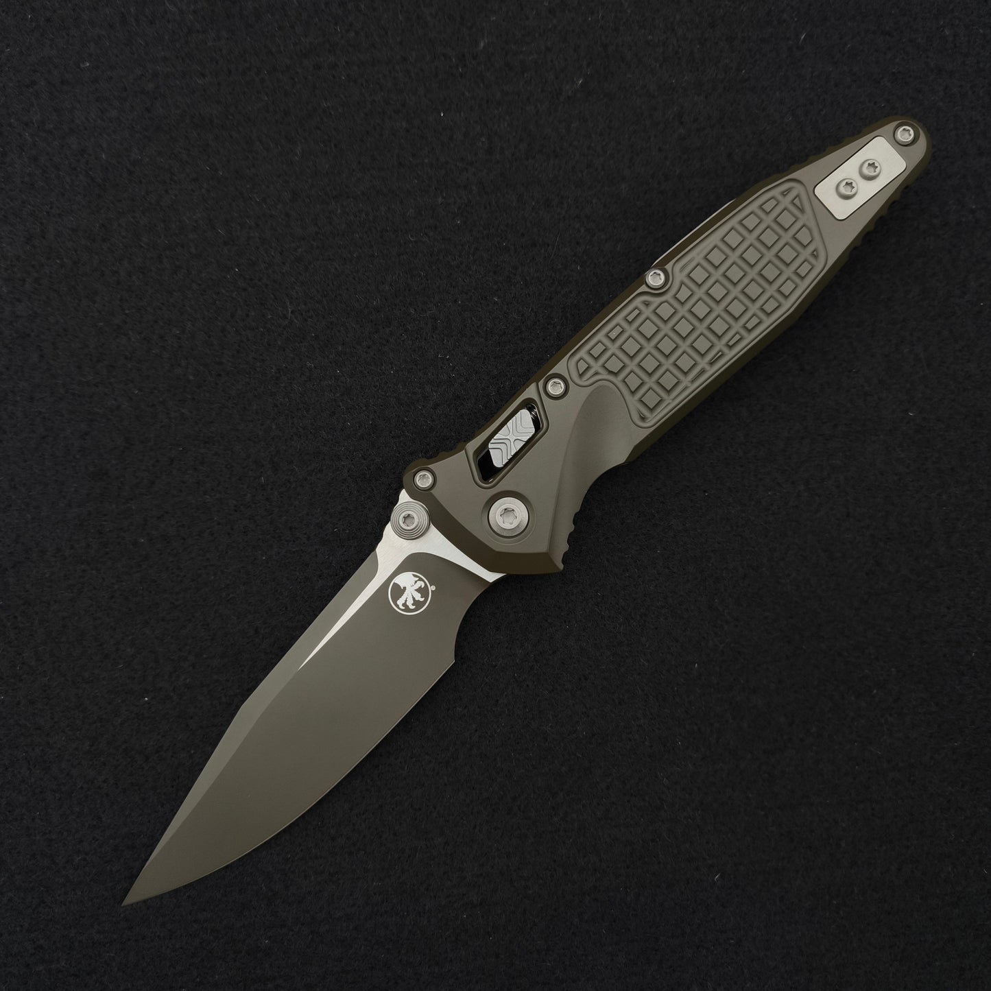 Microtech Knives Socom RAM-LOK S/E Frag Magpul OD Green Two-Tone