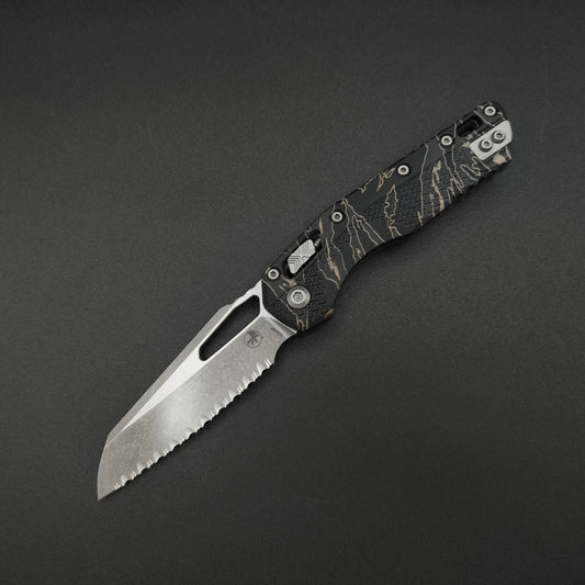 Microtech MSI S/E Tri-Grip Polymer Tiger Stipe Camo Apocalyptic FS 1