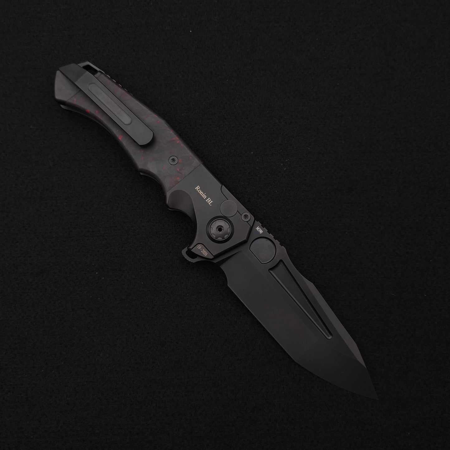 ADV Ronin All Black Titan, Red Black Carbon Fiber 2