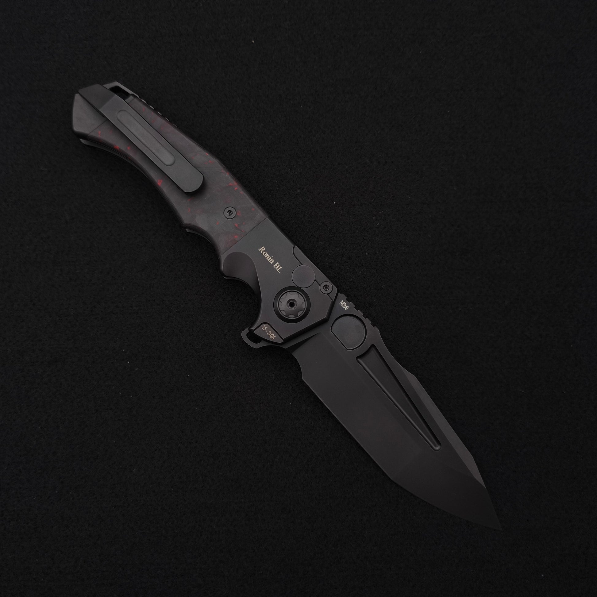 ADV Ronin All Black Titan, Red Black Carbon Fiber 2