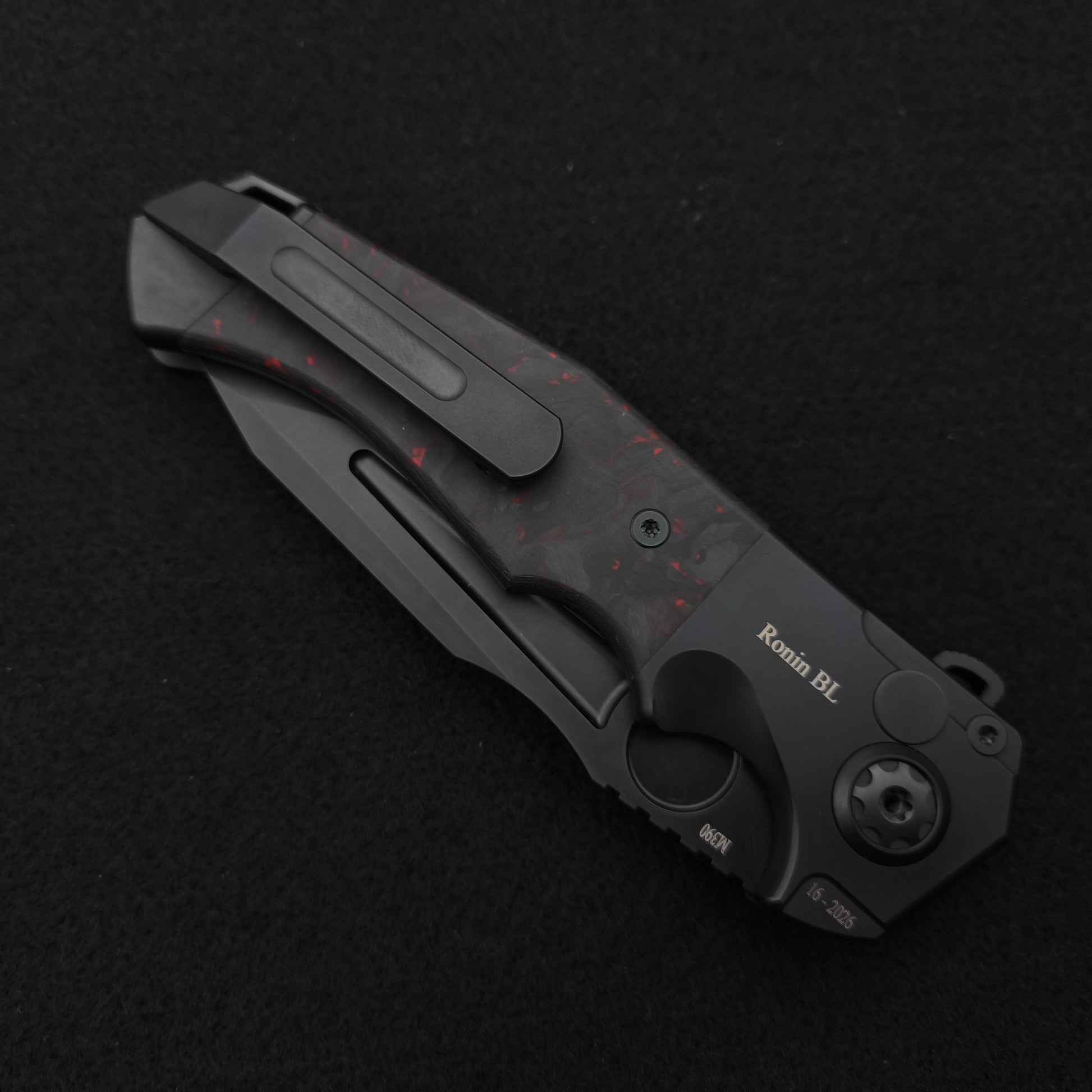 ADV Ronin All Black Titan, Red Black Carbon Fiber 4