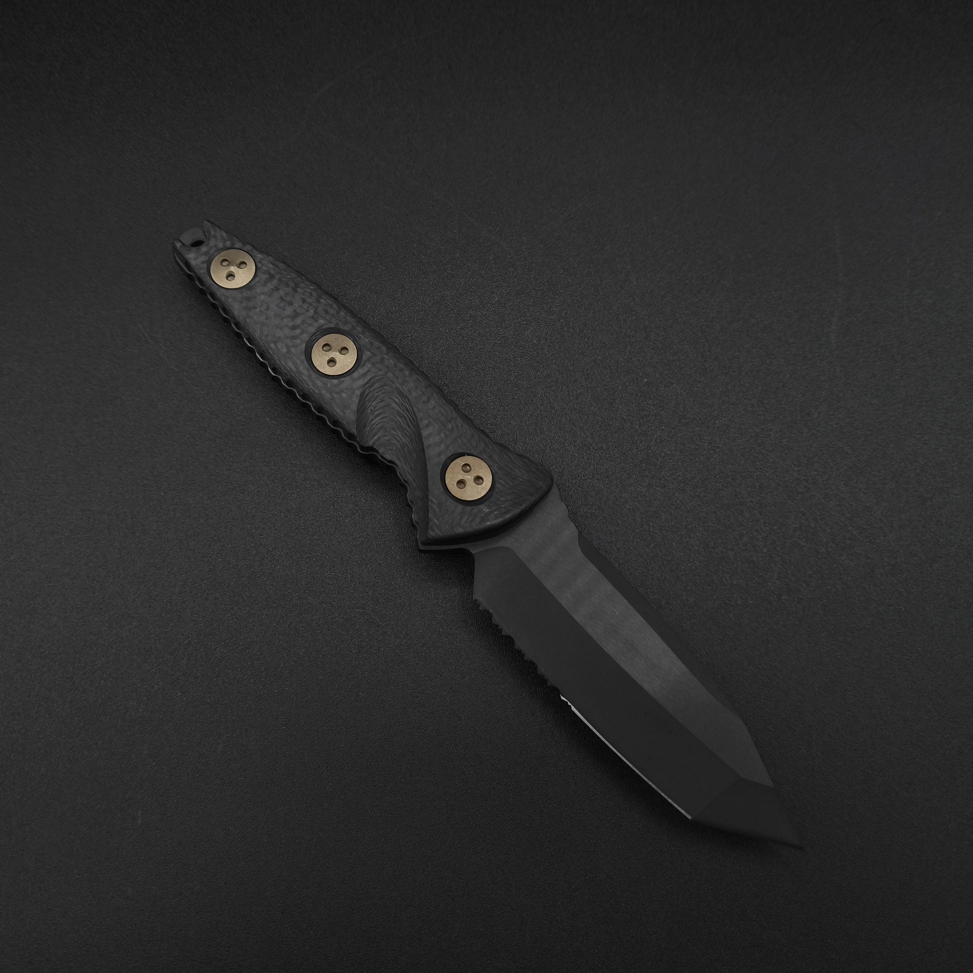 Microtech Knives Socom Alpha Mini T/E PS Black DLC CF 2