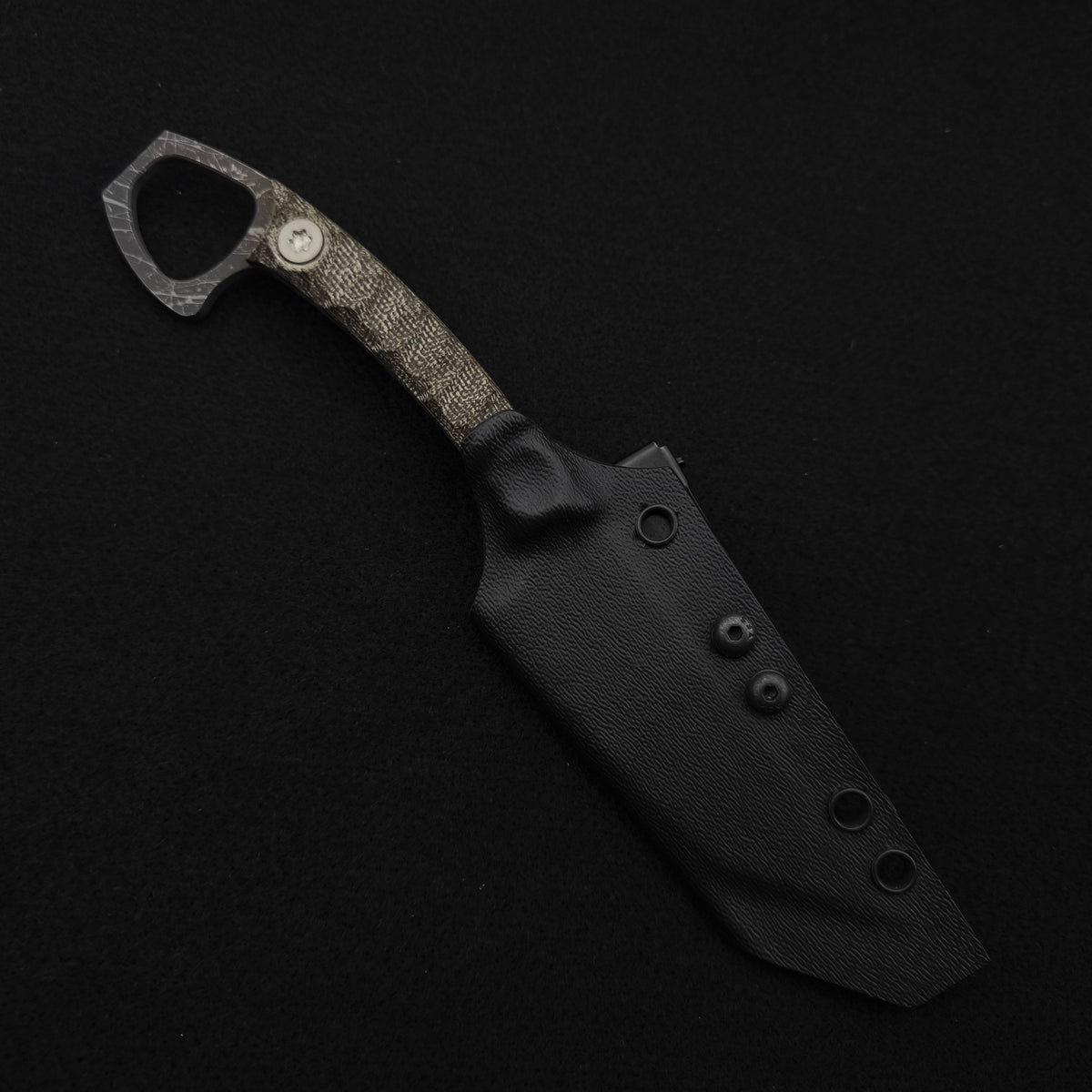 Half Face Blades SHPOS OD Green Canvas Micarta