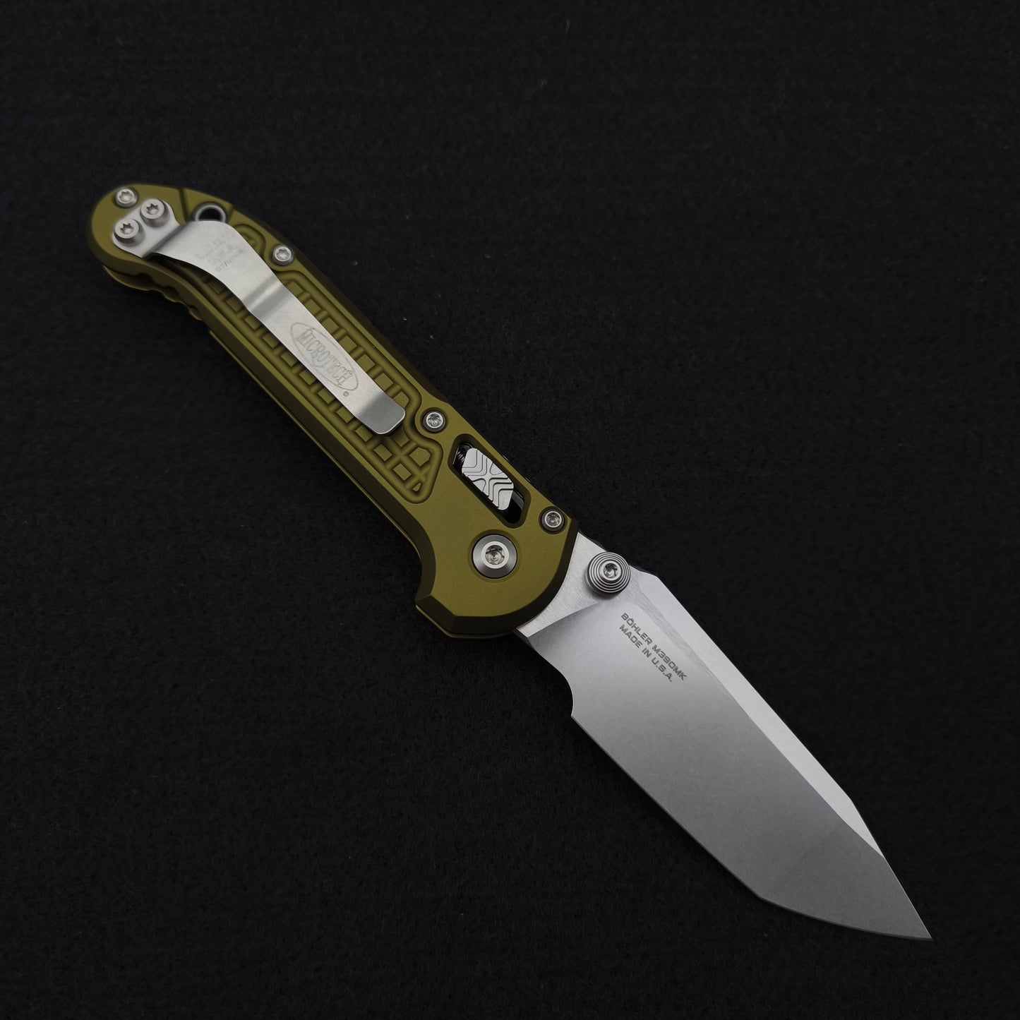 Microtech Knives L.U.D.T. RAM-LOK T/E Frag OD Green Stonewash