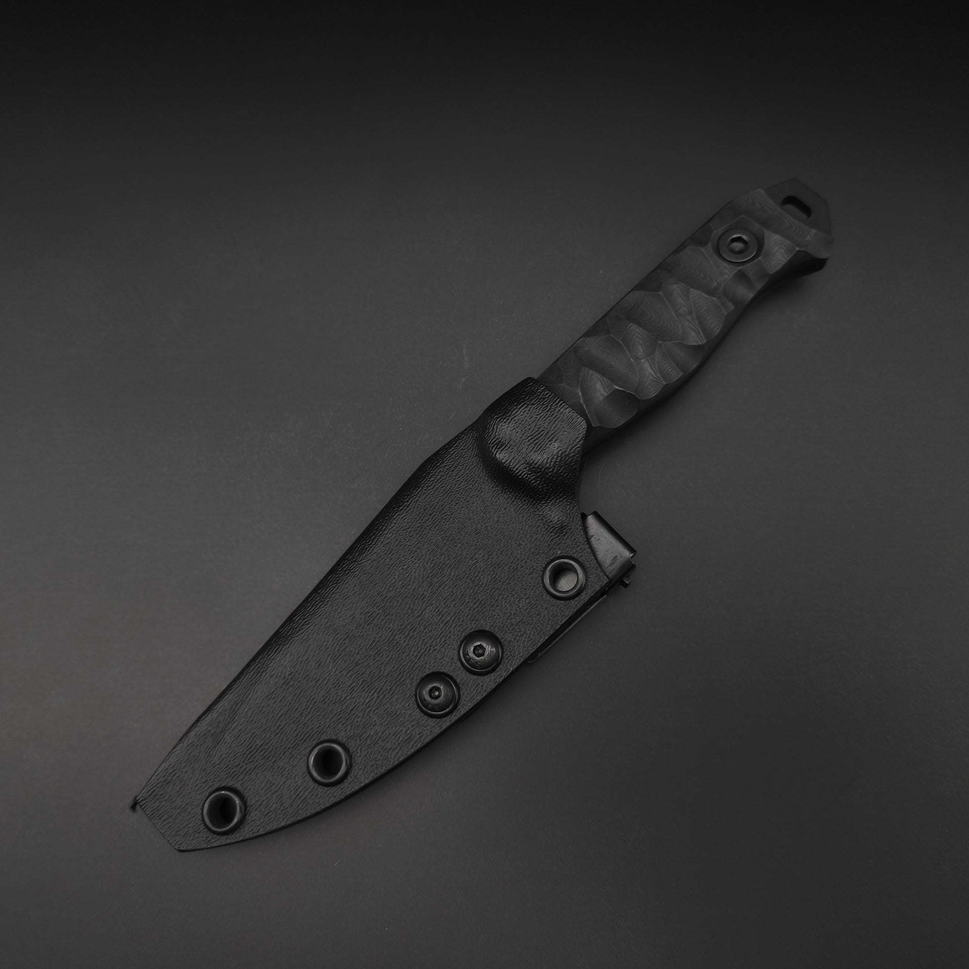 Half Face Blades Field Knife Jr Black Dunes Carbon, Armor Black Cerakote 4