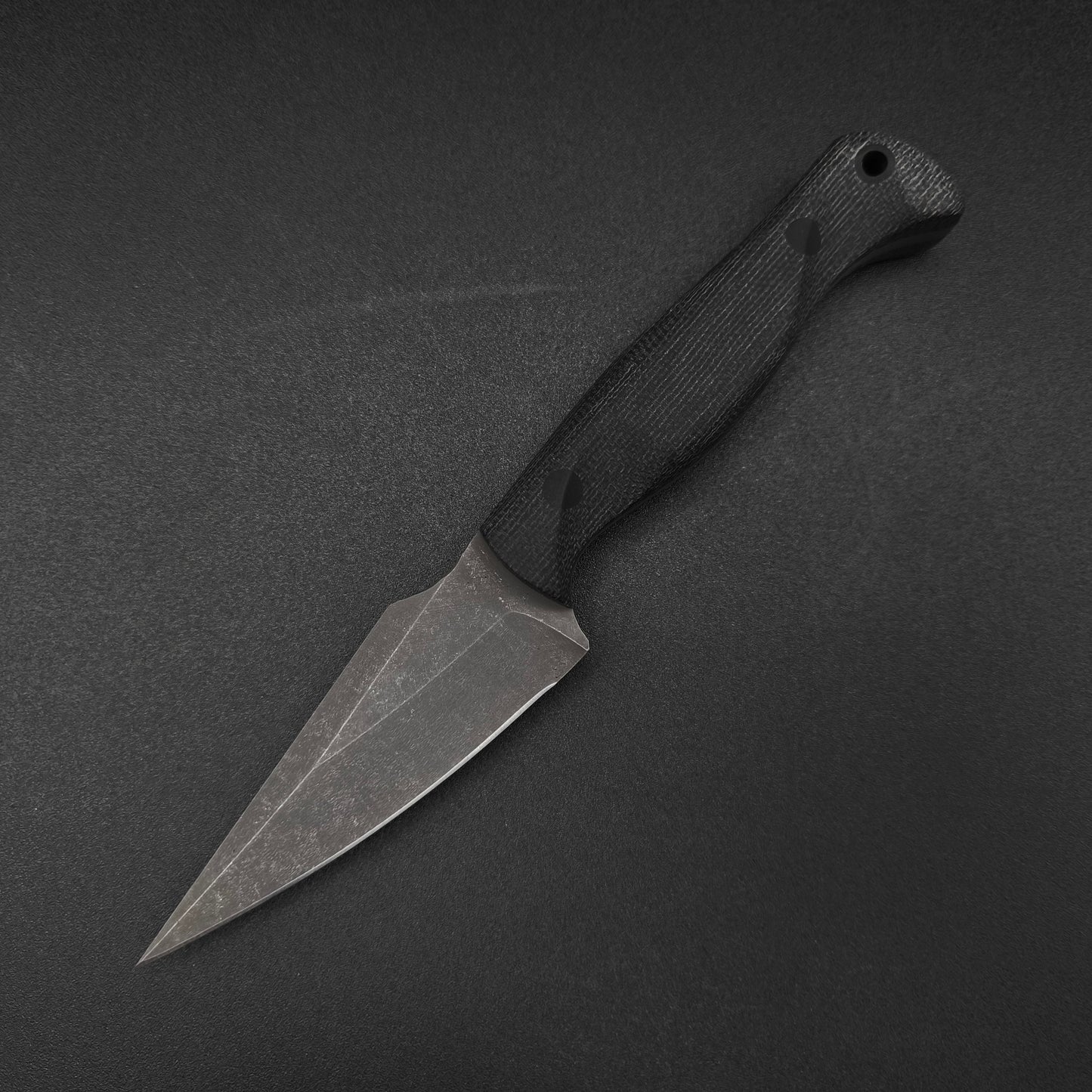 Half Face Blades Gulo Gulo, Black Canvas Micarta 2