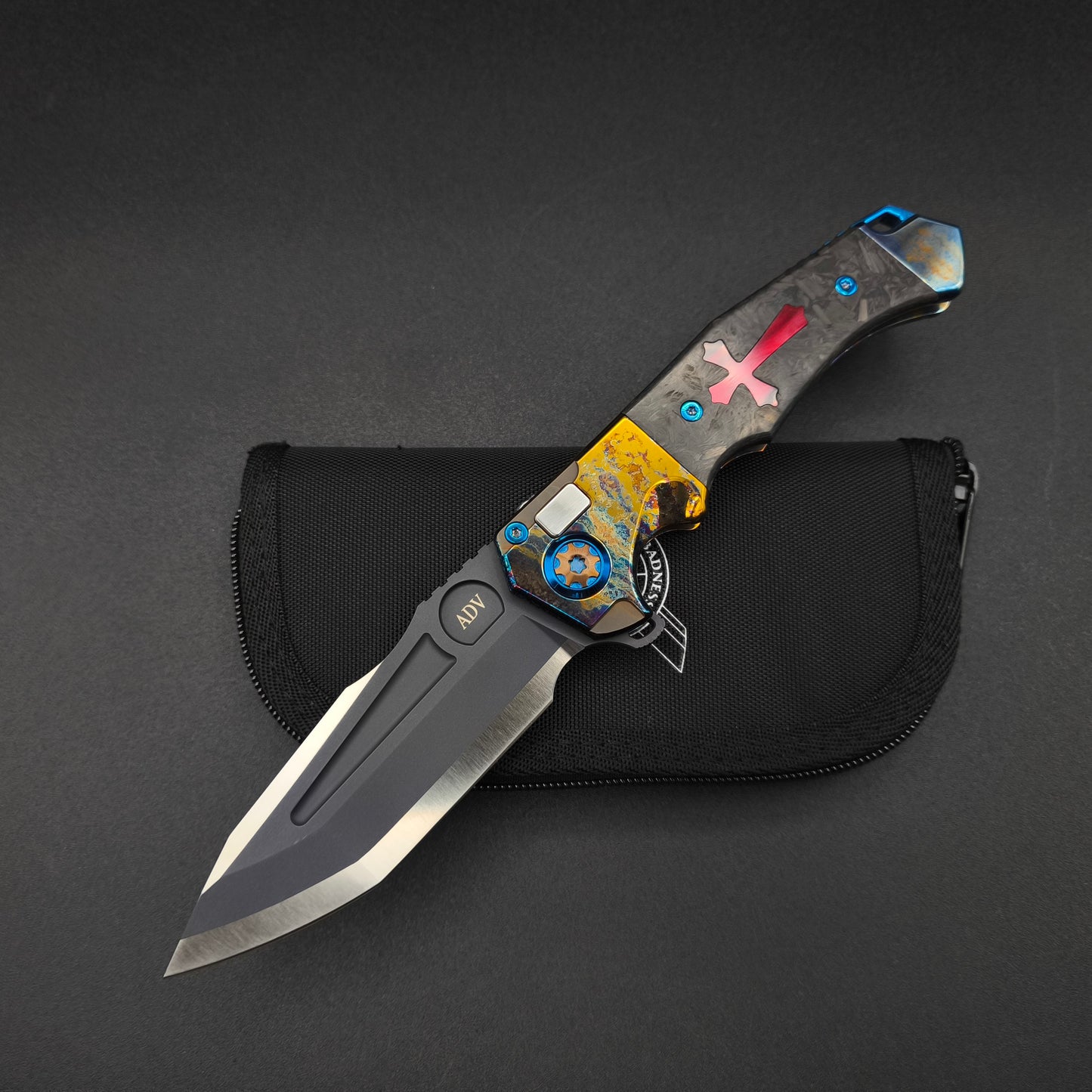 ADV Ronin Acid Rain, Carbon Fiber with Red Cross, M390