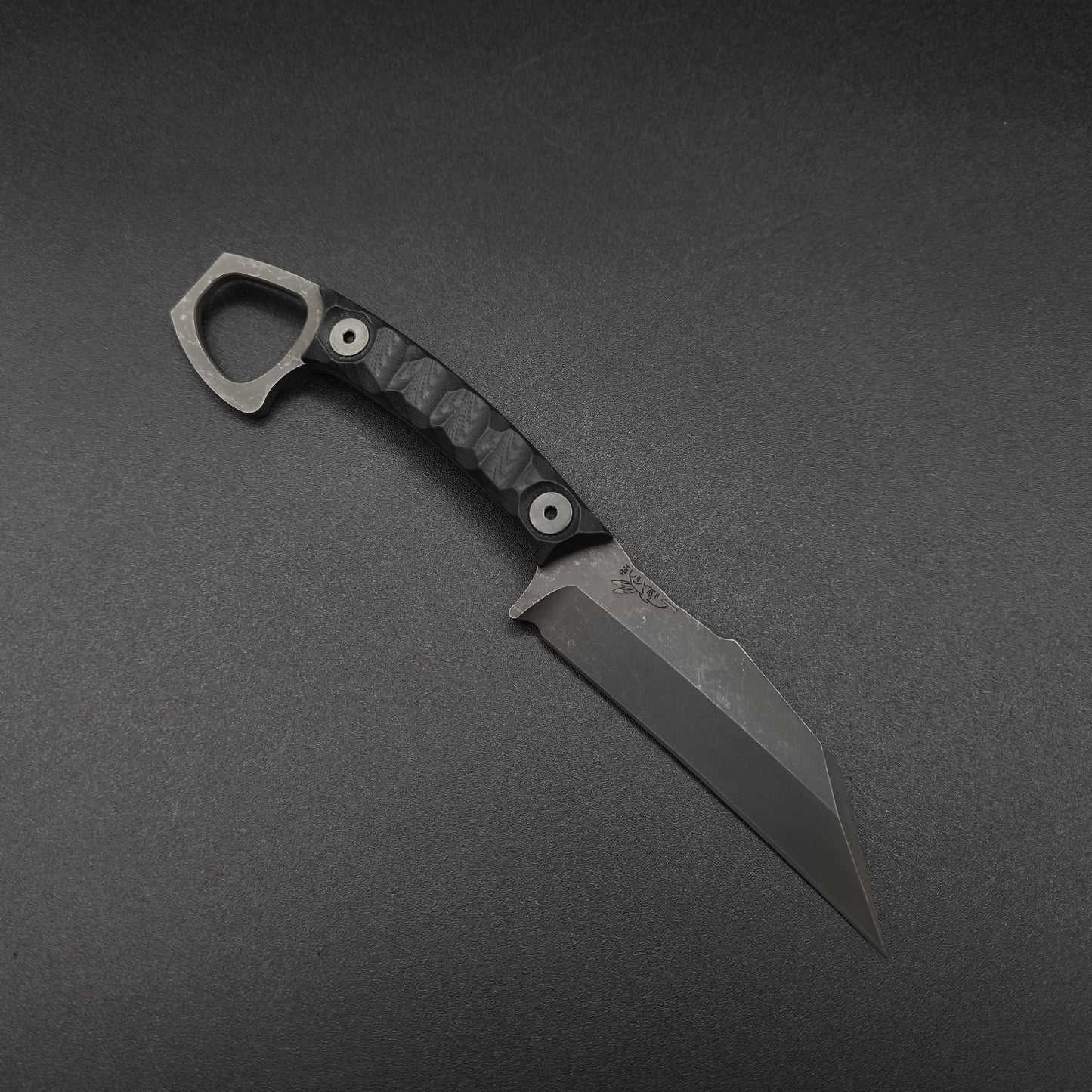 Half Face Blades SHPOS Black G10, stonewashed