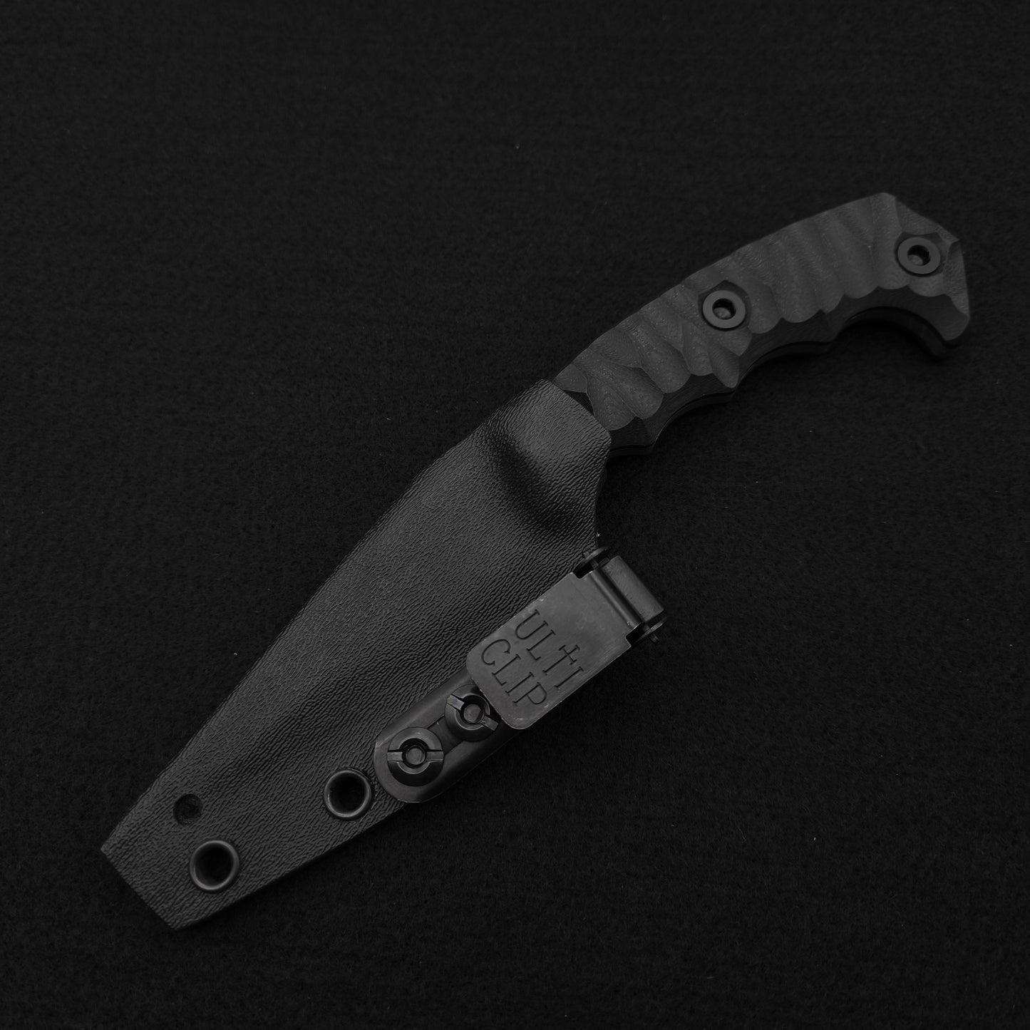 Half Face Blades HUMINT 3" Black G10, Acid Splash 4