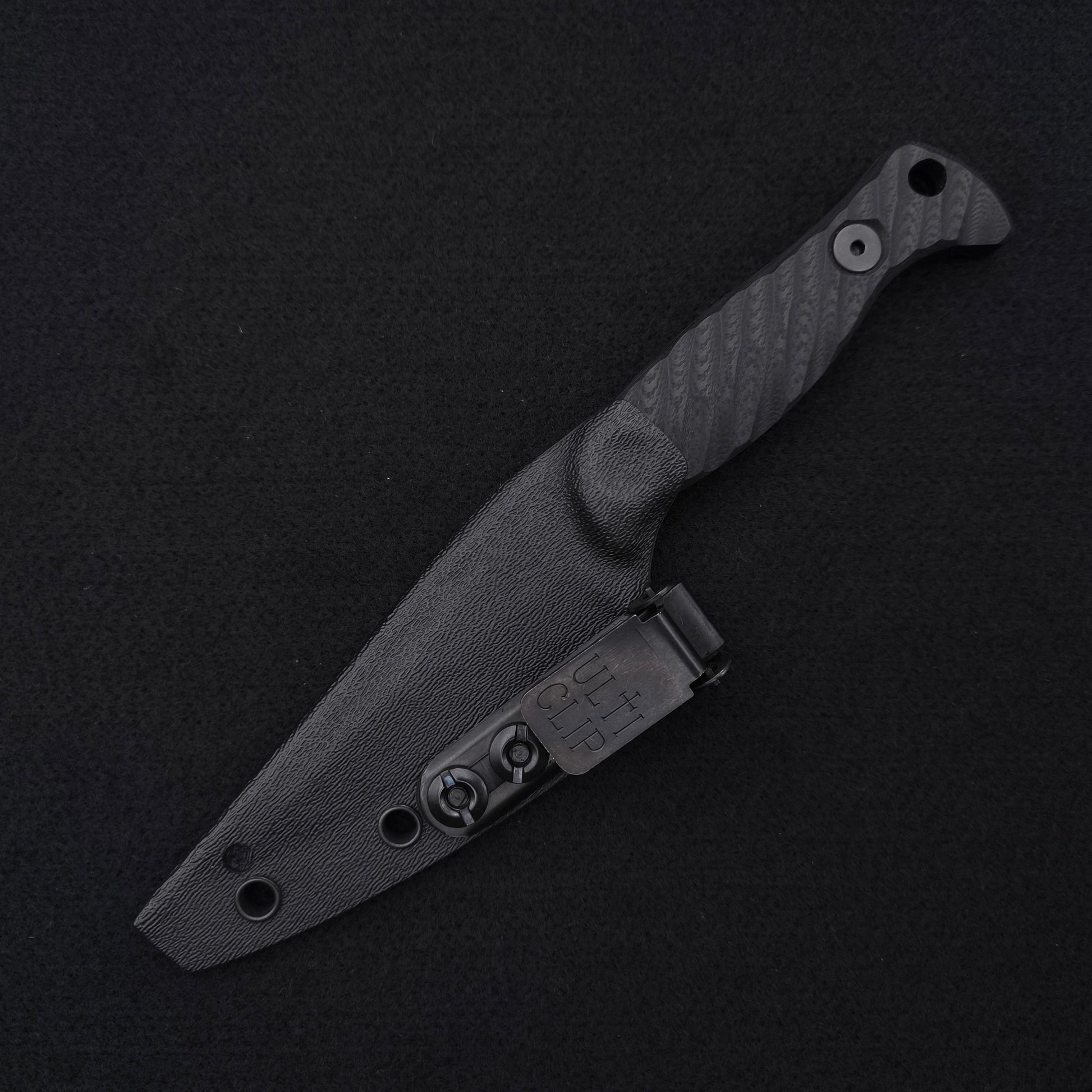 Half Face Blades Gulo Gulo, Black G10, Armor Black cerakote 4