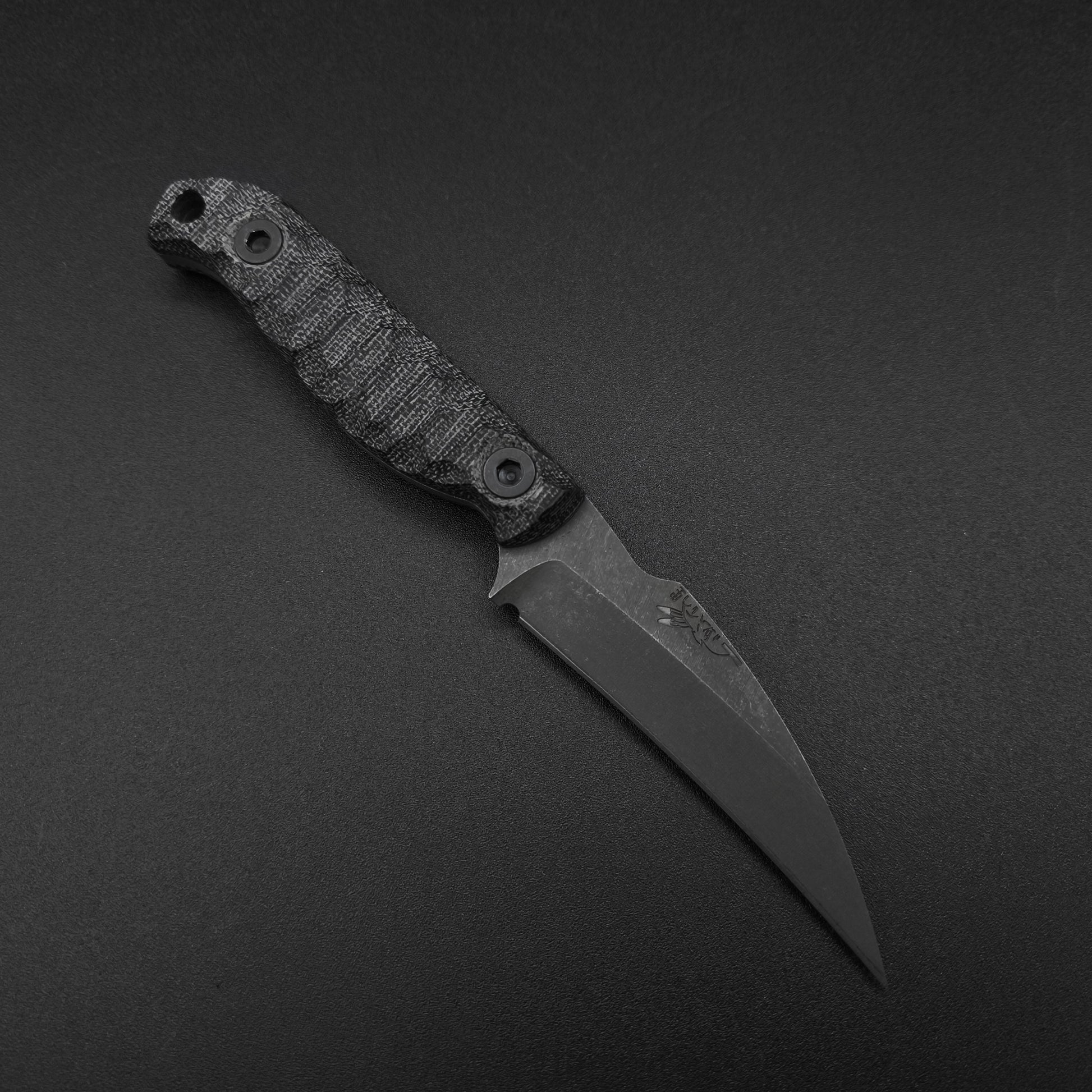 Half Face Blades Gula Gula Black canvas micarta, stonewashed 1