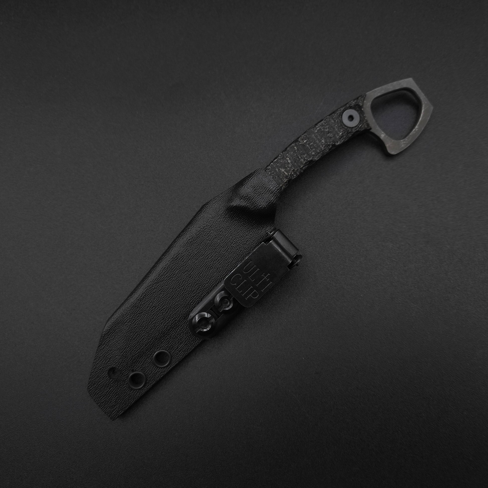 Half Face Blades SHPOS Black Burlap Micarta, stonewashed 4