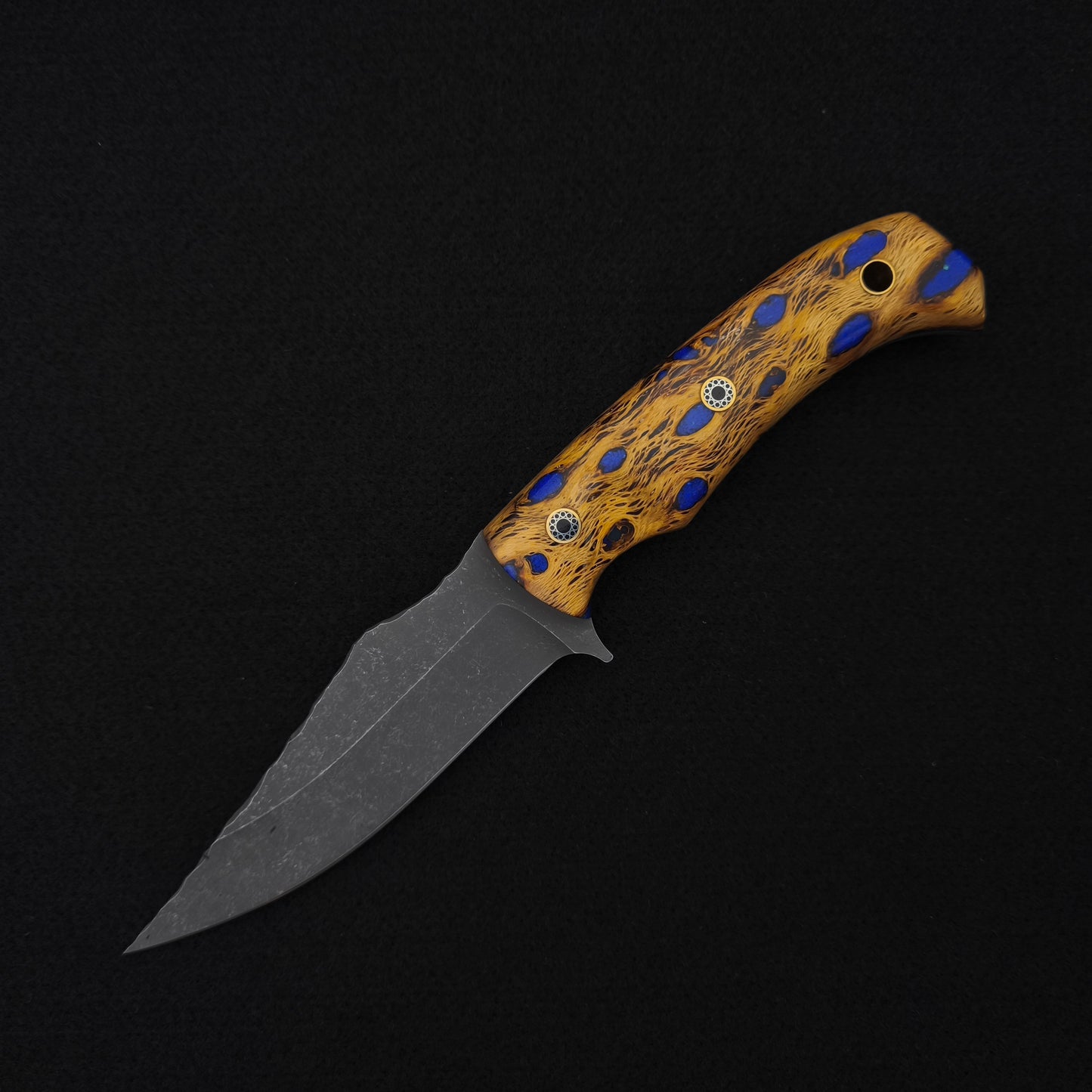 Half Face Blades Tosahwi, Cholla and Blue Lapis Inlay in Resin