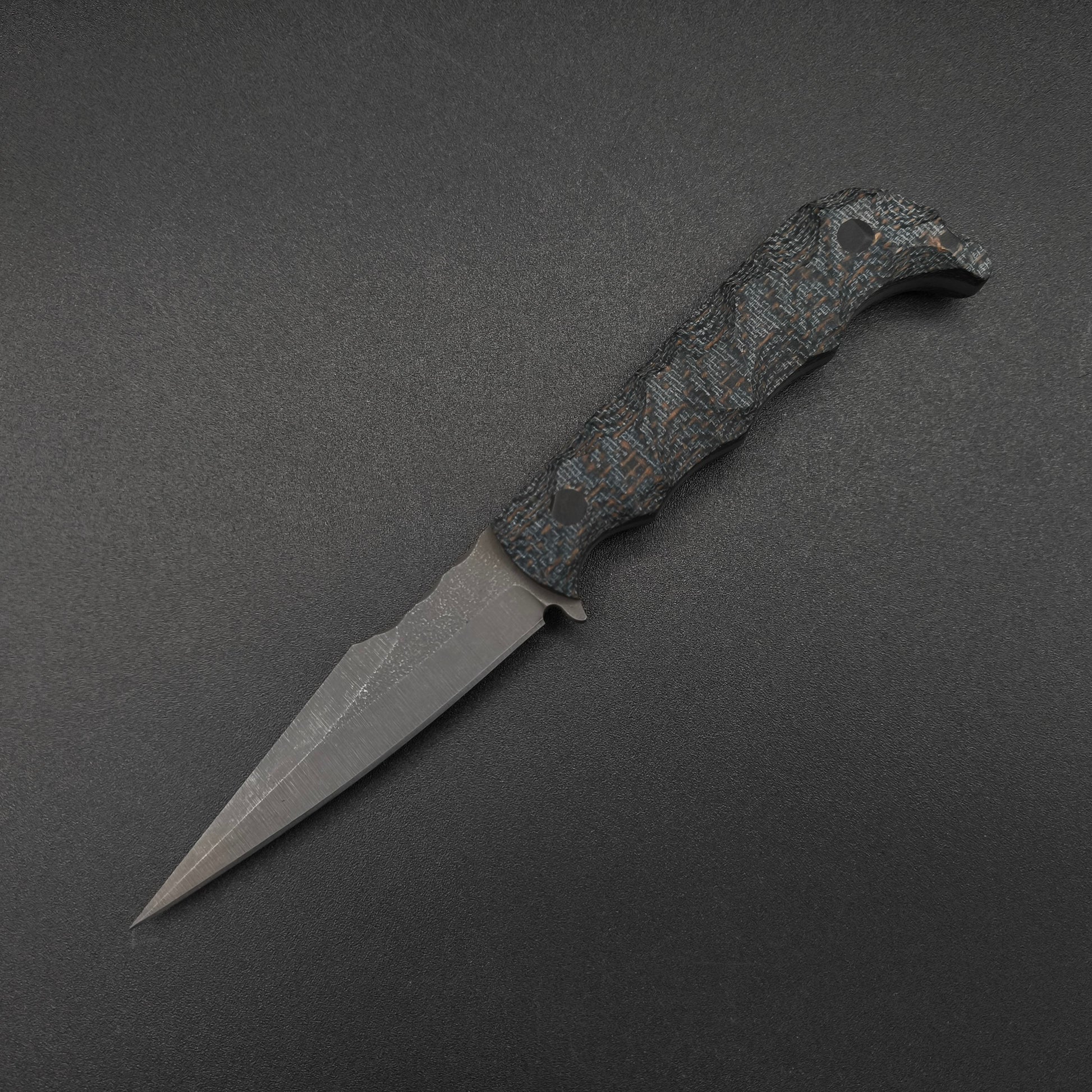 Half Face Blades Senator Kamari Burlap Micarta 2