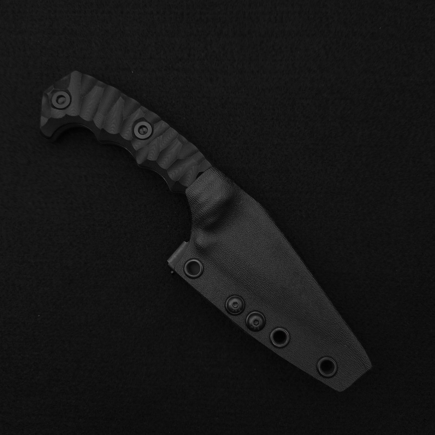Half Face Blades HUMINT 3" Black G10, Acid Splash 3