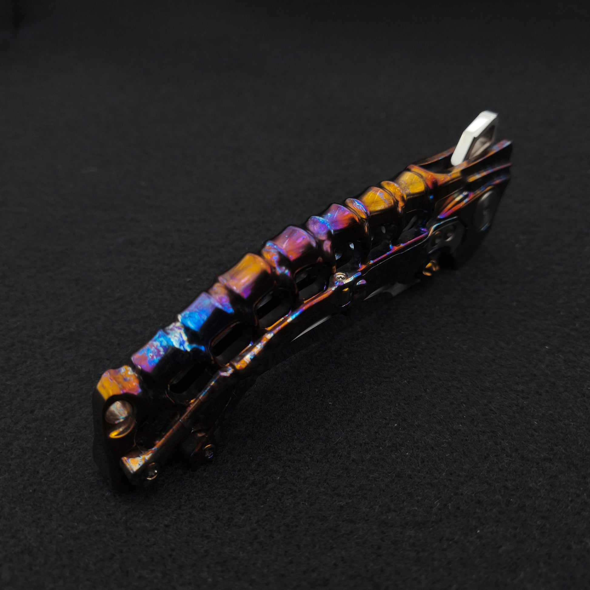 ADV Scavenger Gen 2, Integral Titanium Handle, Satin and Acid Rain, M390 2 - 4