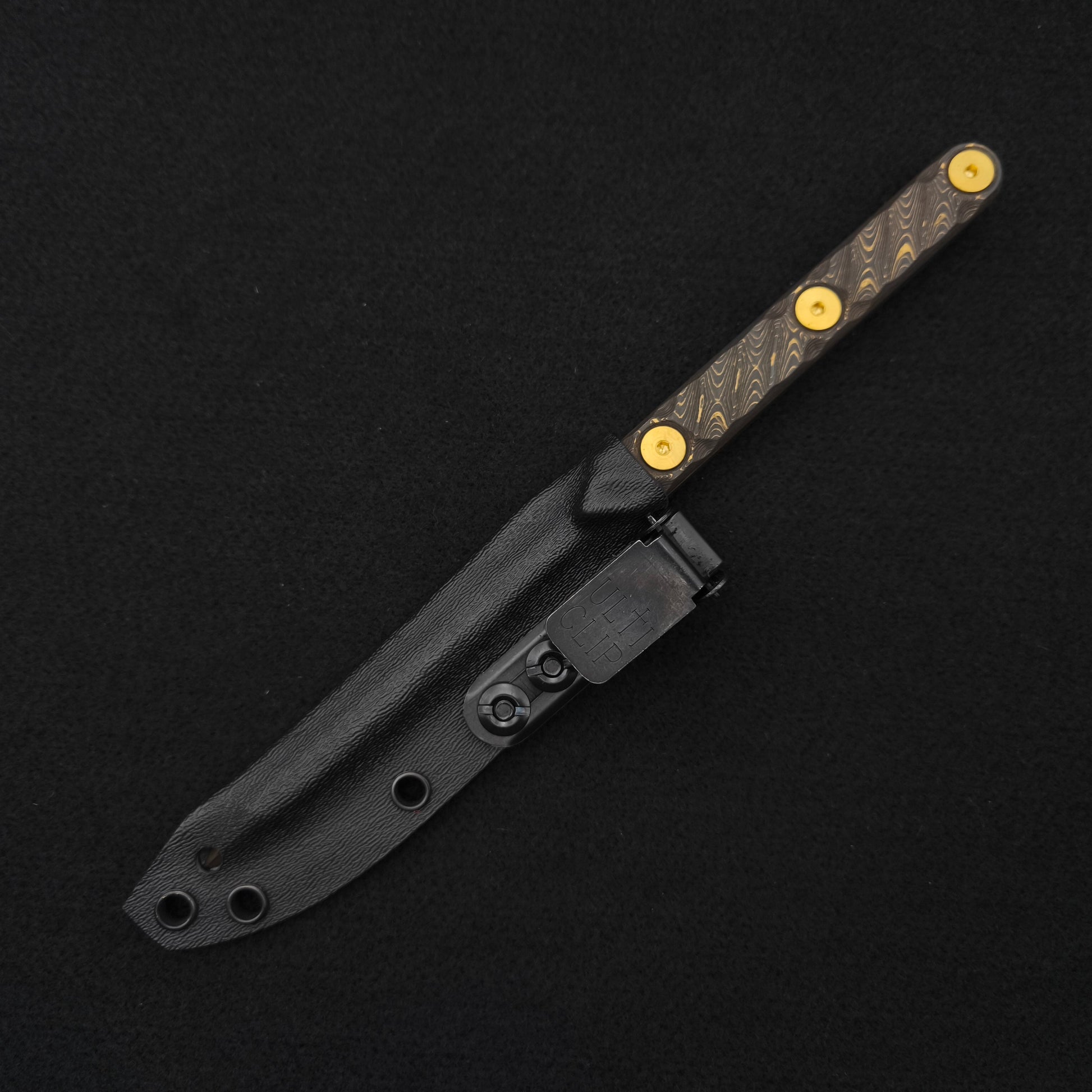 Half Face Blades OSS Spike, Gold Camo Carbon Fiber, Midnight Bronze Cerakote 5