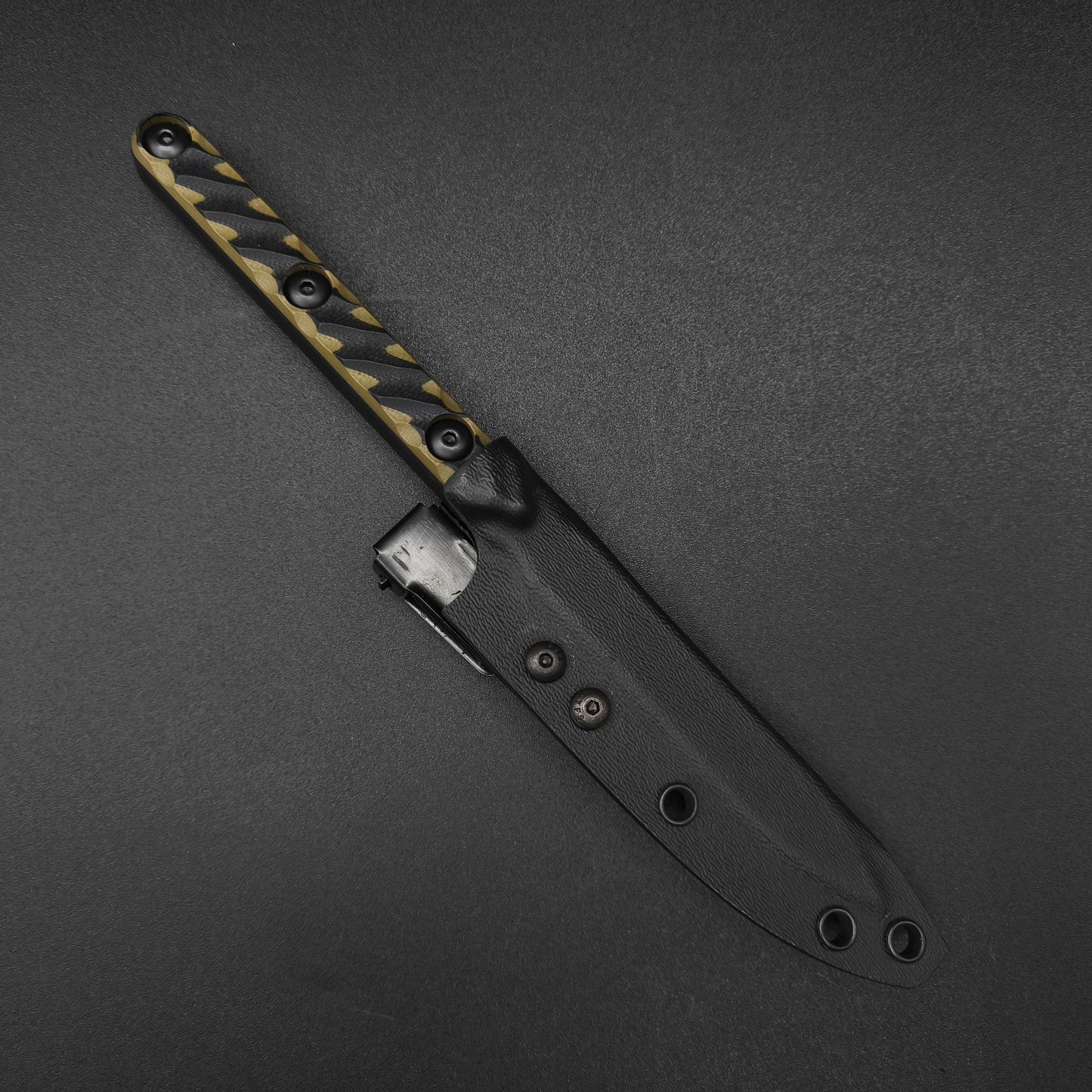 Half Face Blades OSS Spike, Black/OD Green G10, Armor Black Cerakote 5