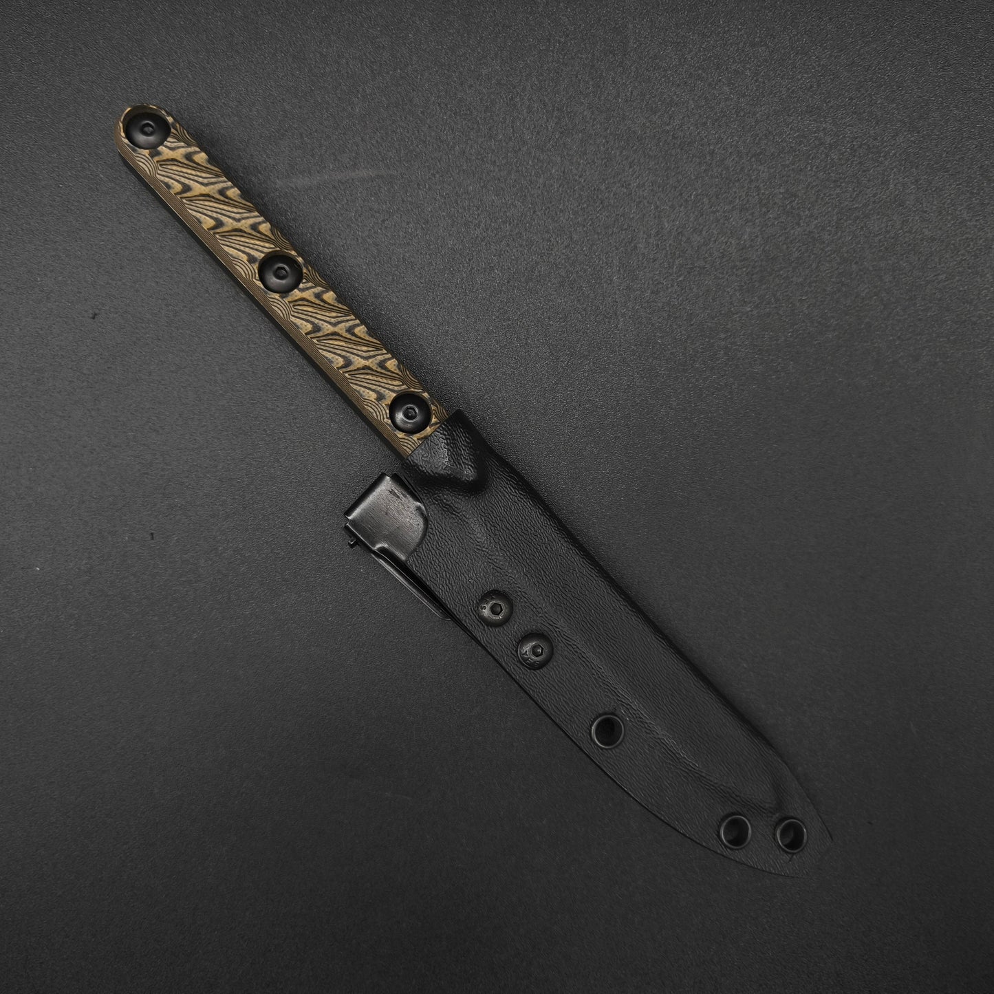 Half Face Blades OSS Spike, Desert Tan and Black G10 5