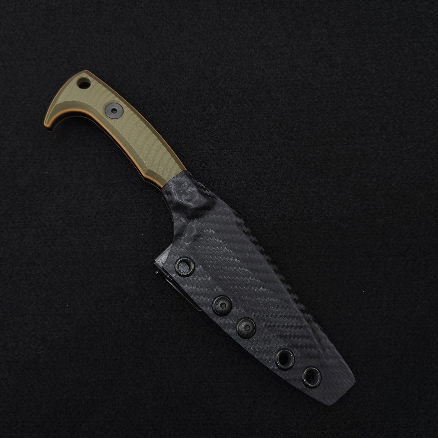 Half Face Blades Special K HFB-X-KBD Collab - OD Green Over Coyote G10 3