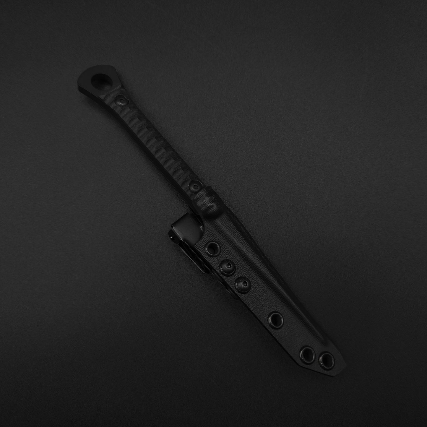 Half Face Blades Cardiac Spike Black G10, Armor Black Cerakote 3