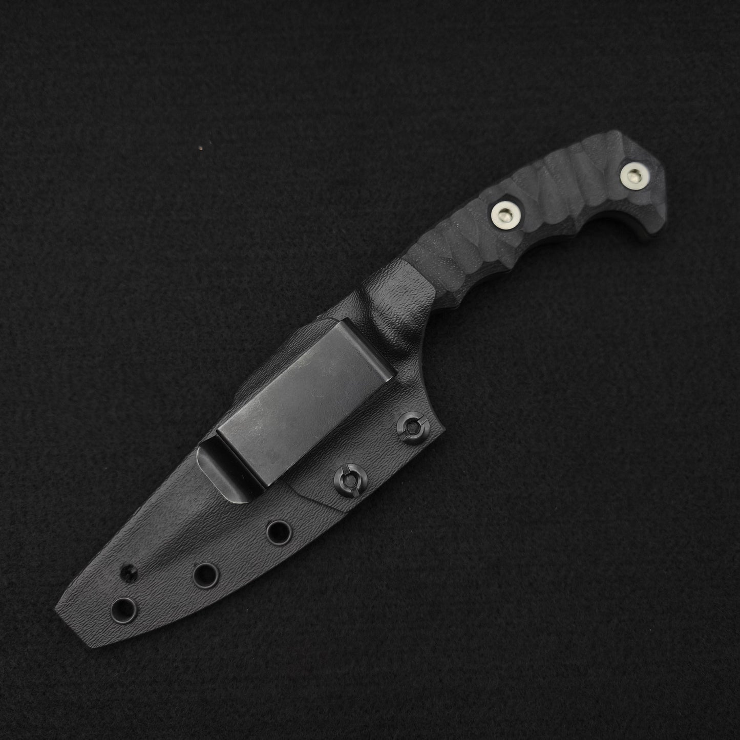 Half Face Blades HUMINT 4" Black G10, OD Green Cerakote 4