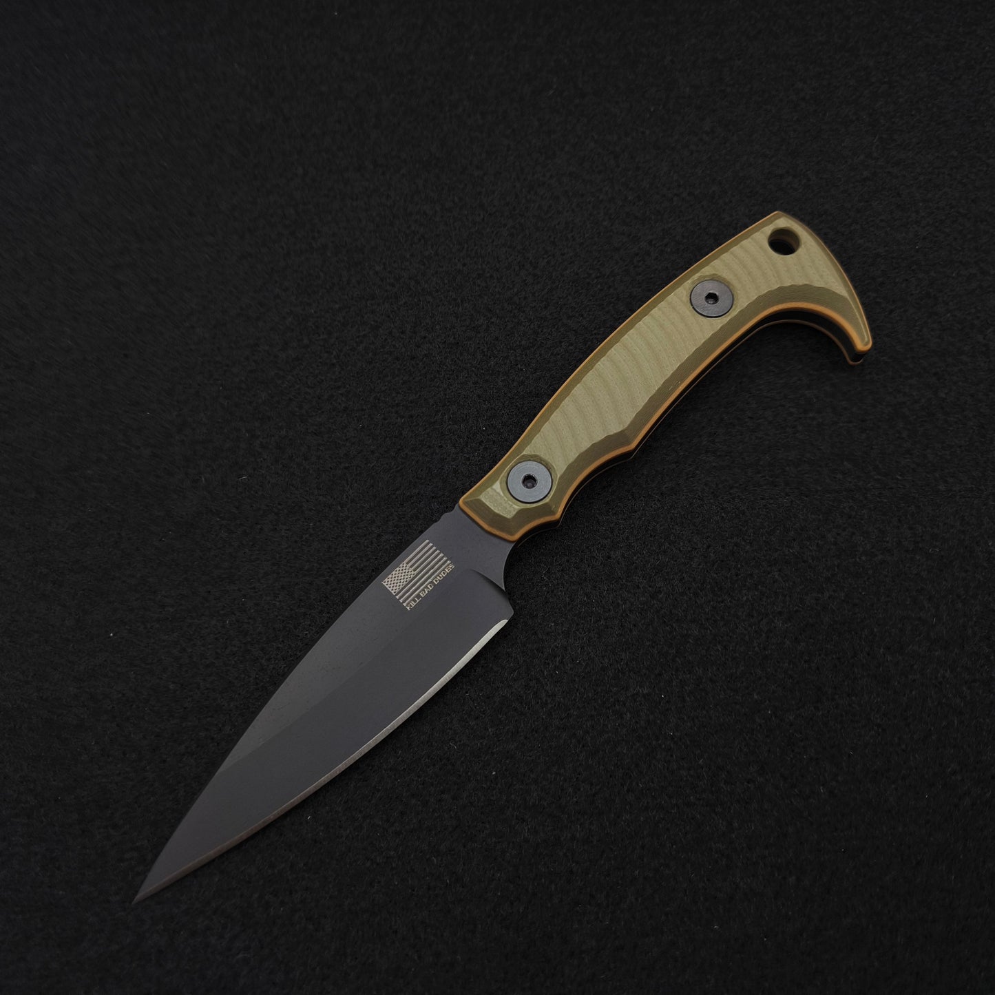 Half Face Blades Special K HFB-X-KBD Collab - OD Green Over Coyote G10 2