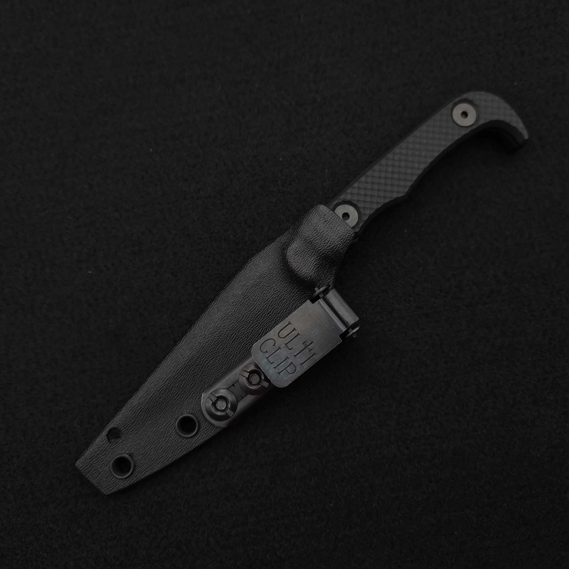 Half Face Blades Slenderman, Black G10, Armor Black Cerakote 4