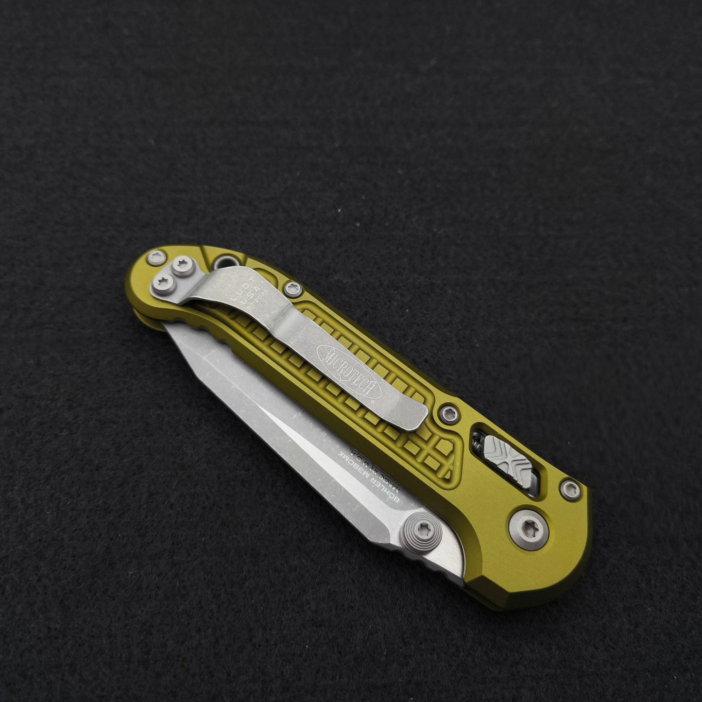 Microtech Knives L.U.D.T. RAM-LOK T/E Frag OD Green Apocalyptic
