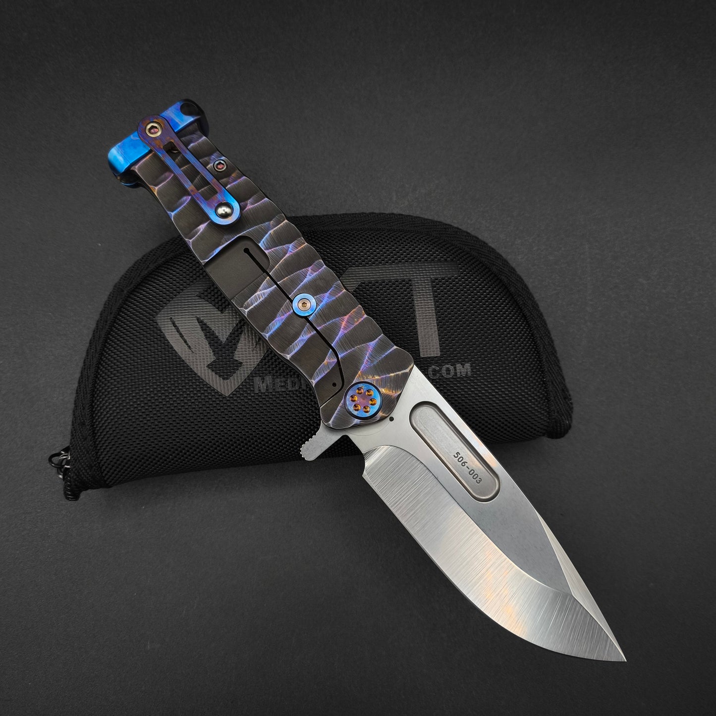 Medford USMC FF Fighter Flipper, Black Pen Flamed Predator