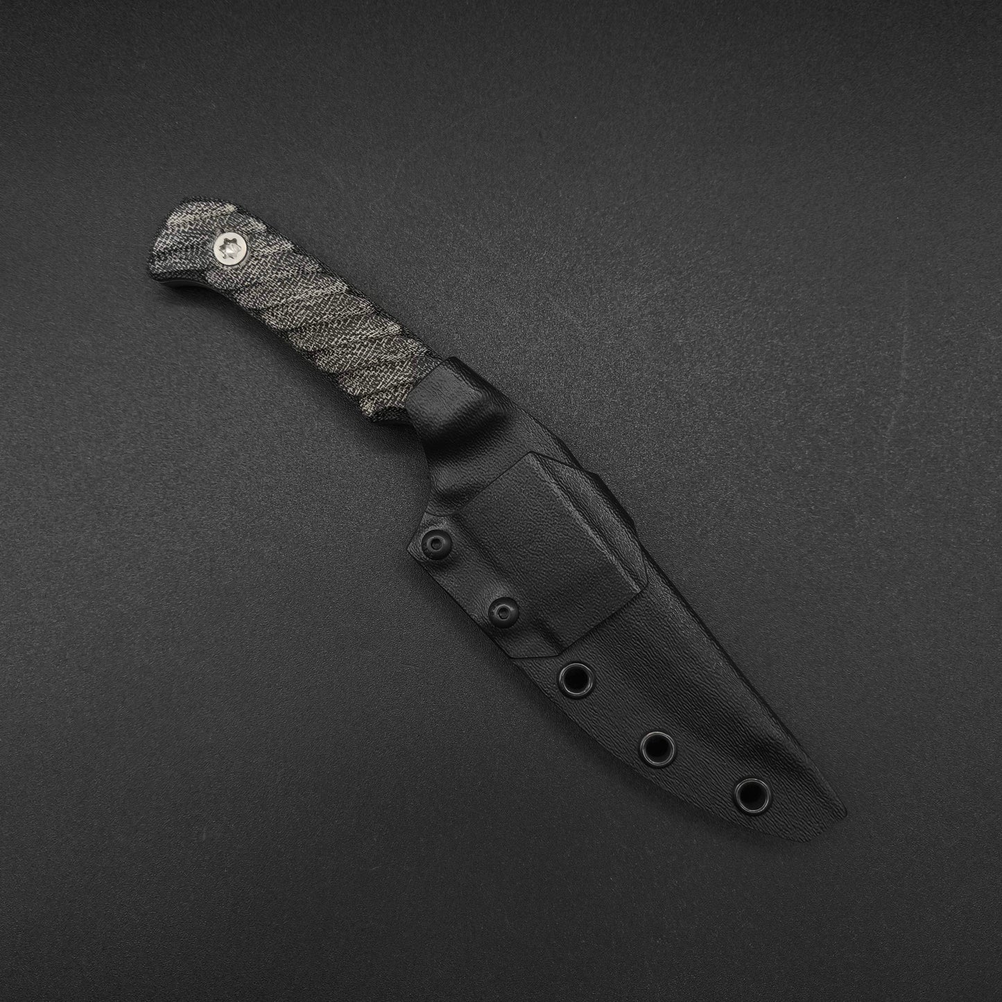 Half Face Blades Boogeyman Black Canvas Micarta 3