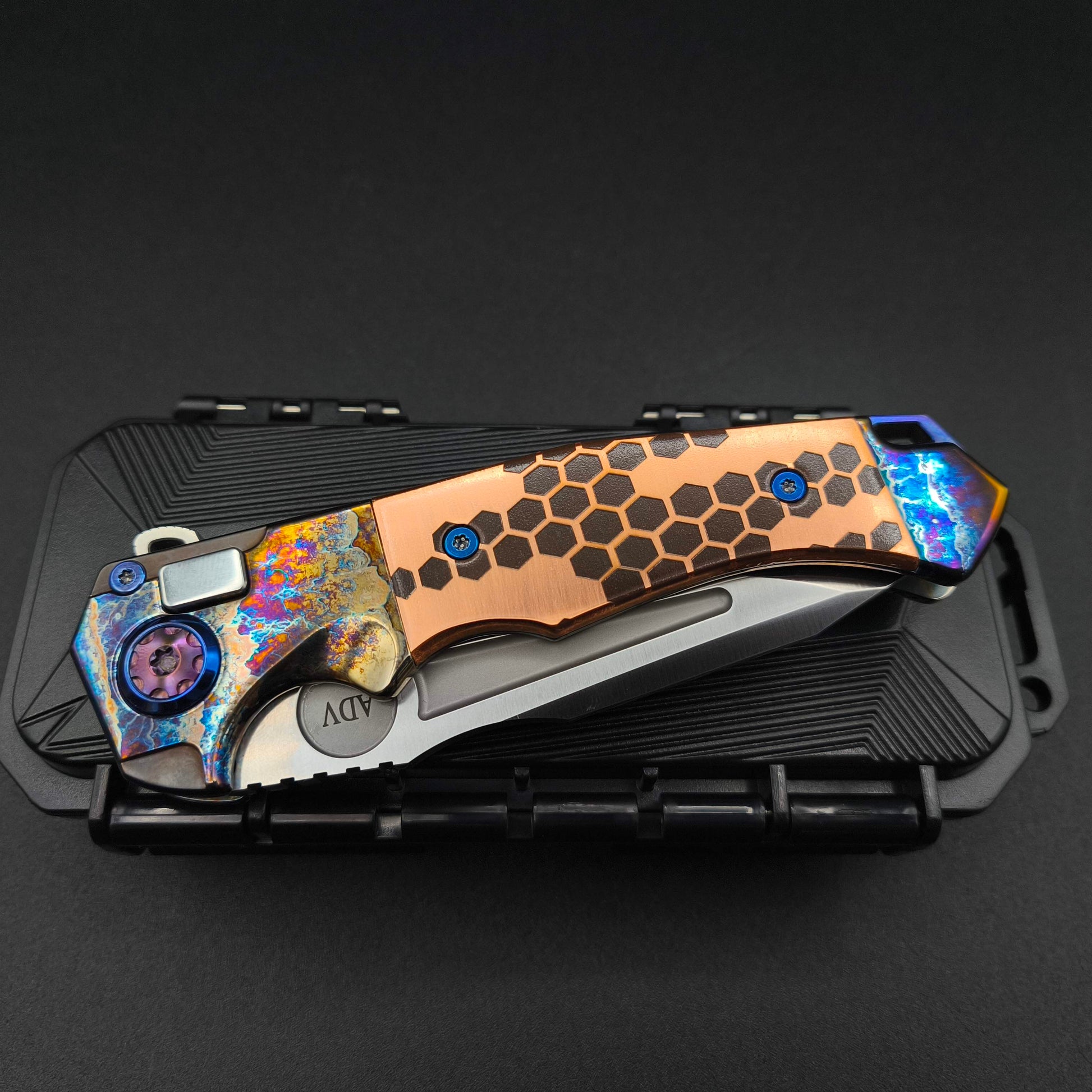 ADV Ronin Acid Rain Titan, Copper Inlays, Satin Blade 3