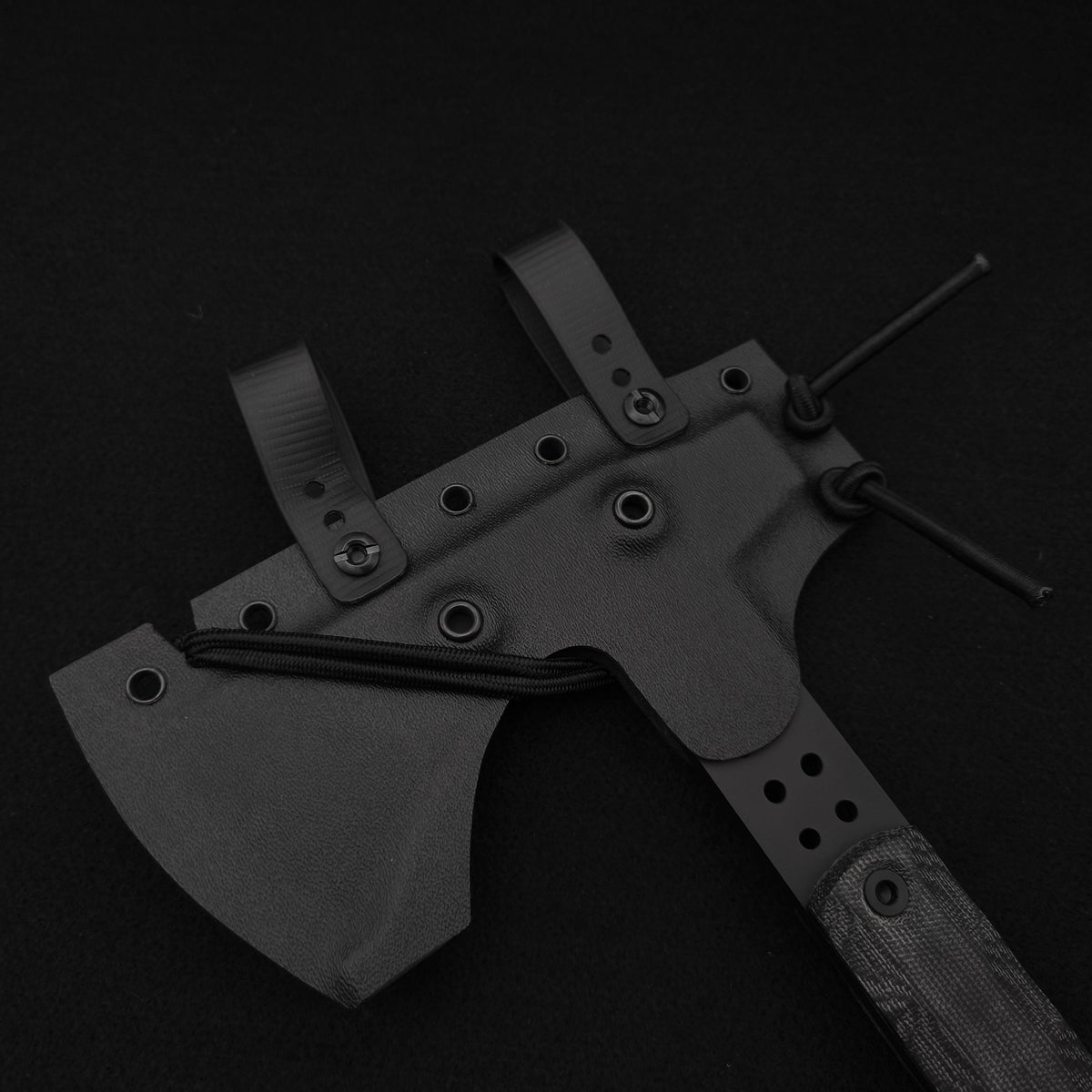 Half Face Blades Arrowhead Hawk, Black Canvas Micarta