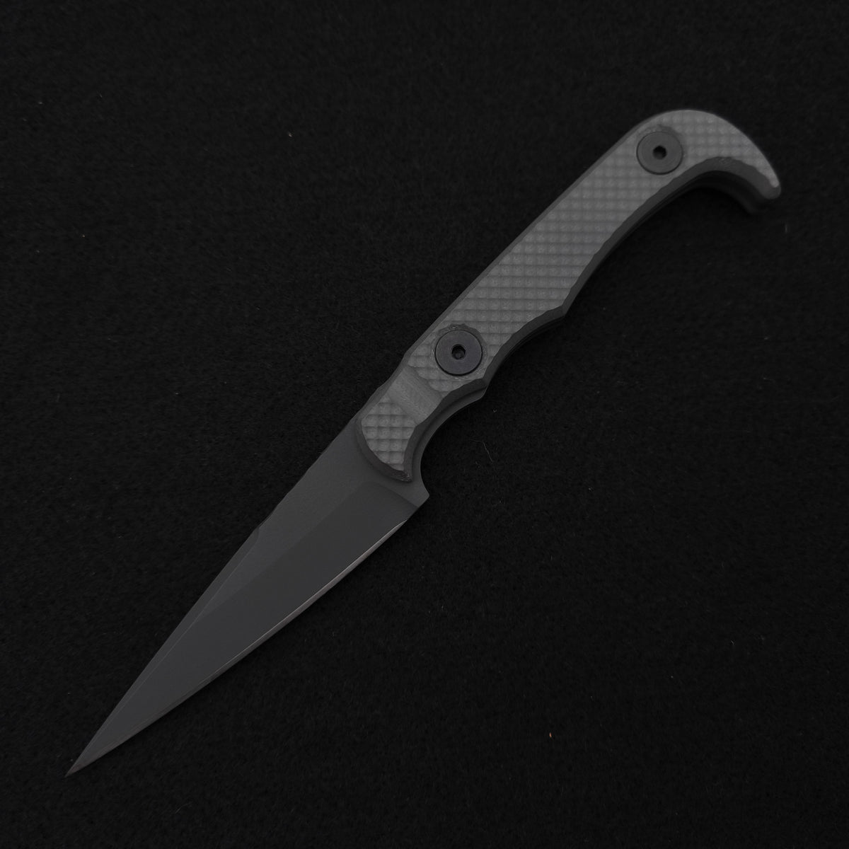 Half Face Blades Slenderman, Grey G10, Grey Cerakote