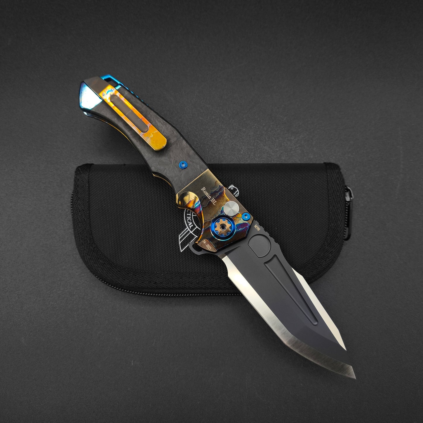 ADV Ronin Acid Rain, Carbon Fiber with Teel Cross, M390