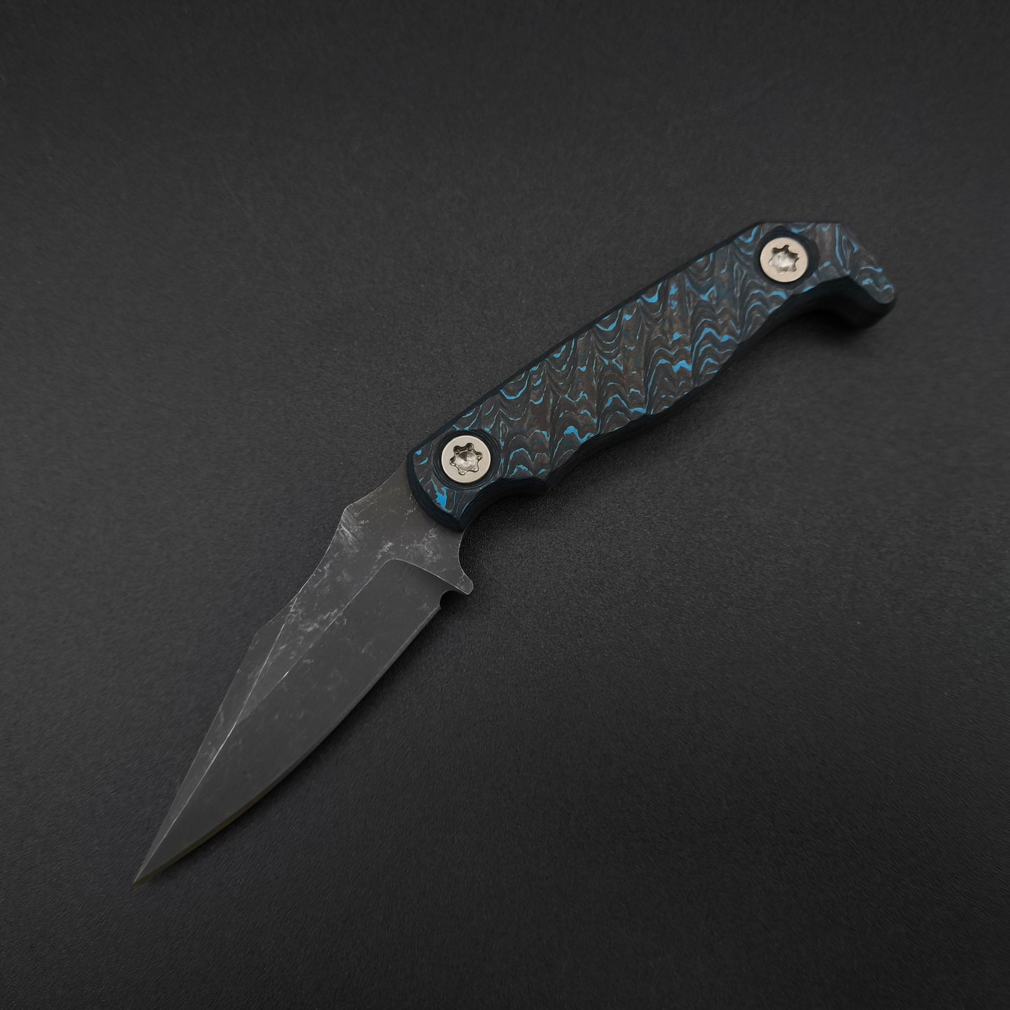 Half Face Blades Custom EDC Artic Storm Carbon Fiber 2