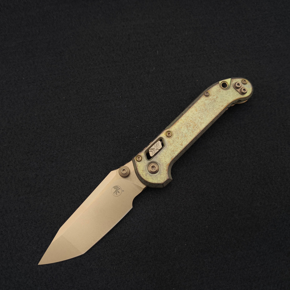 Microtech Knives L.U.D.T. RAM-LOK T/E Bronzed Stonewash Marfione Select