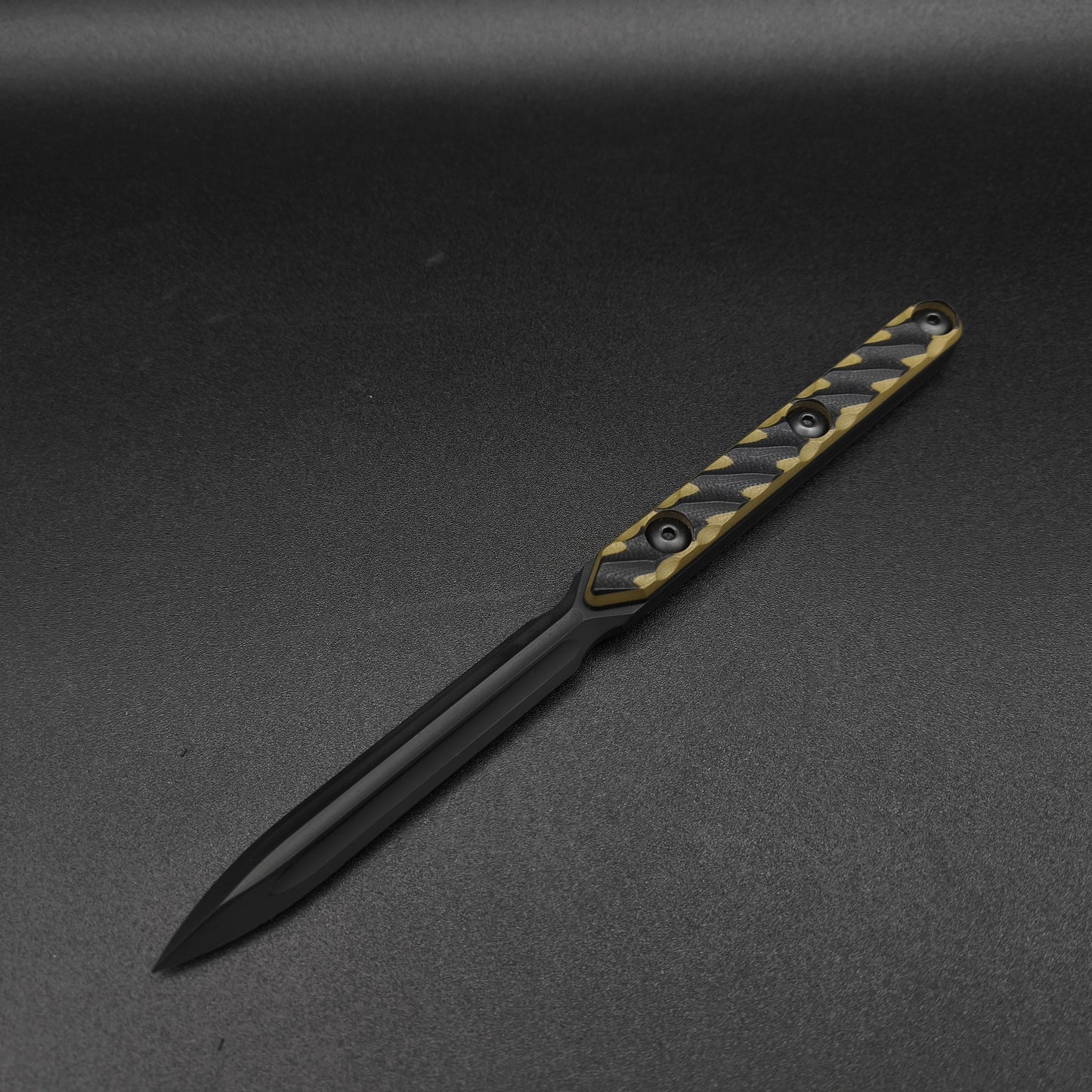 Half Face Blades OSS Spike, Black/OD Green G10, Armor Black Cerakote 2