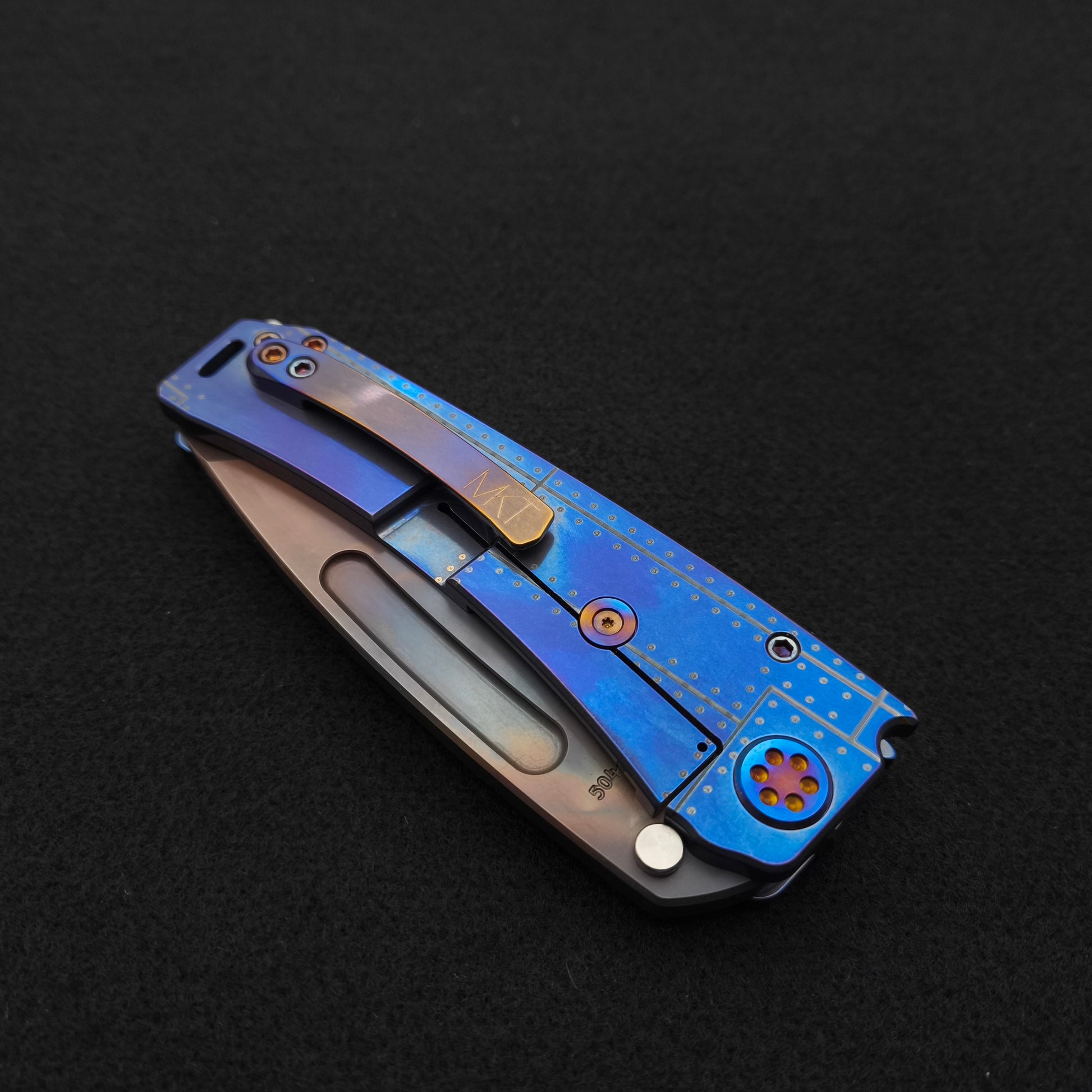 Medford Marauder, Full Size, Vulcan Tanto, Blue Stars-N-Bars Rivets 4