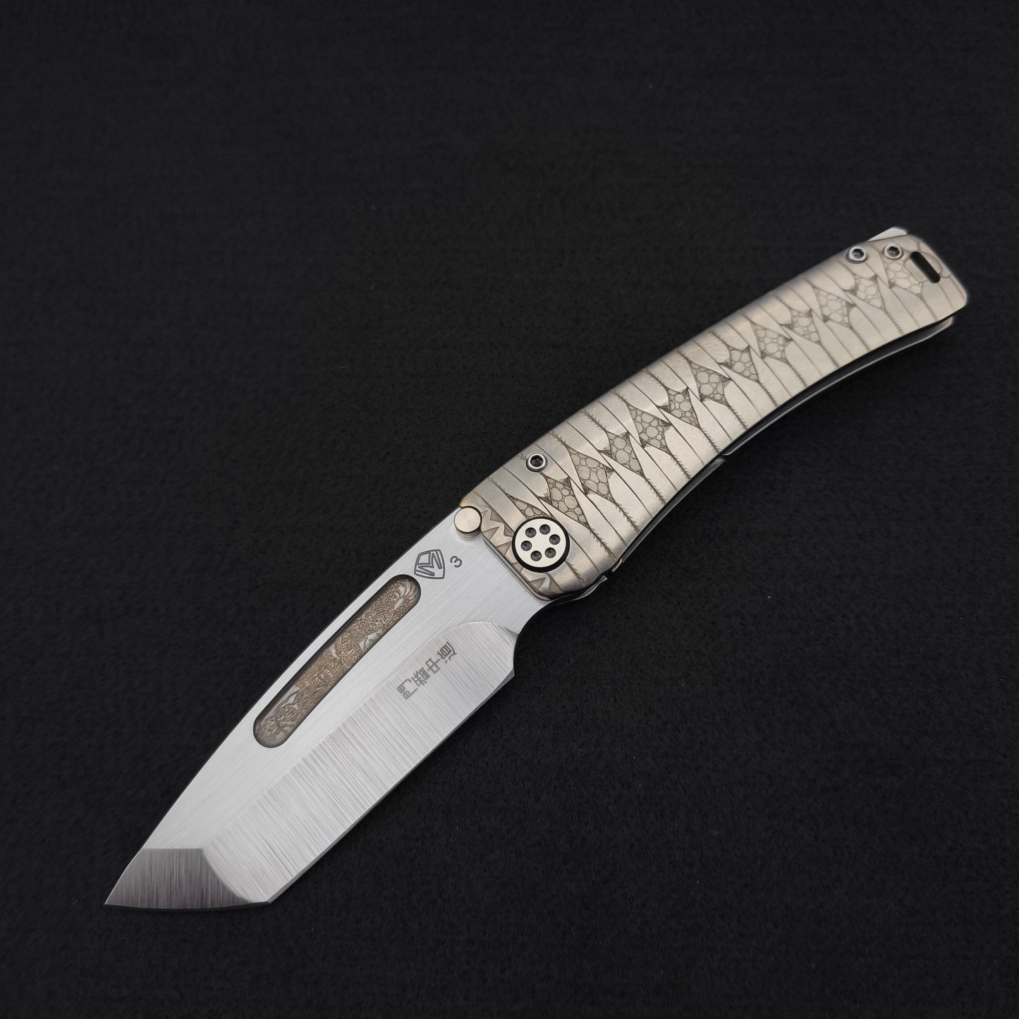 Medford Marauder H Tanto, Samurai Series, Radius "Tsumami-Maki" Wrap 1