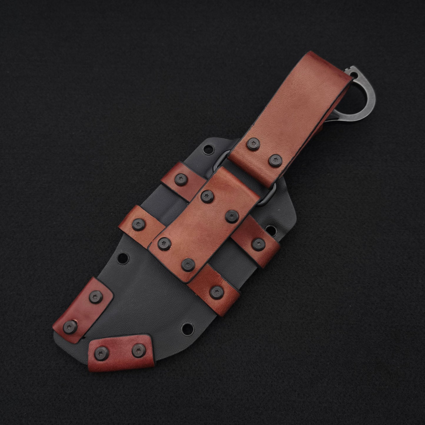 ADV Ring Bowie All Black G-10 D2 Steel