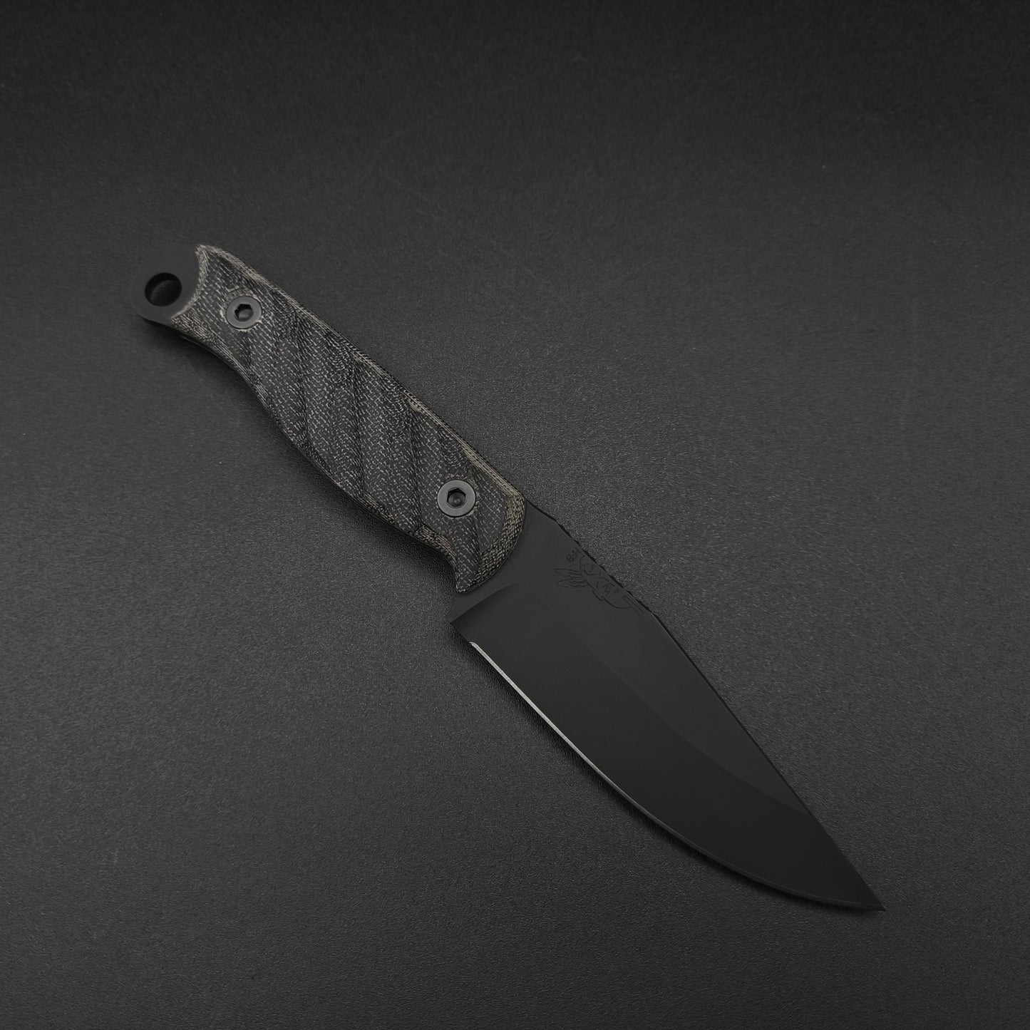 Half Face Blades Crow Jr Black Canvas Micarta, Armor Black 1